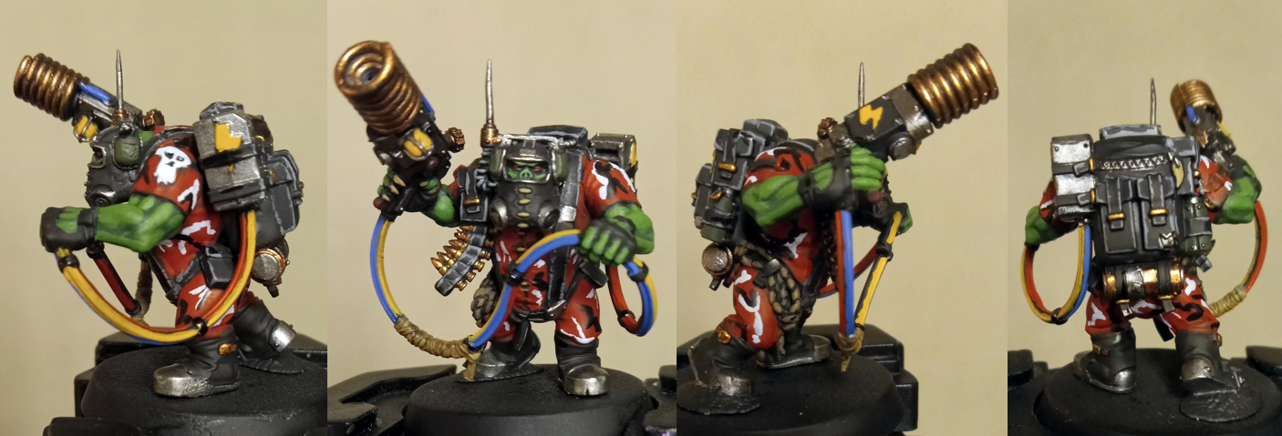 Camouflage, Comms, Comms Boy, Greenskin, Greenskins, Kill Team, Killteam, Kommando, Orks, Red, Warhammer 40,000