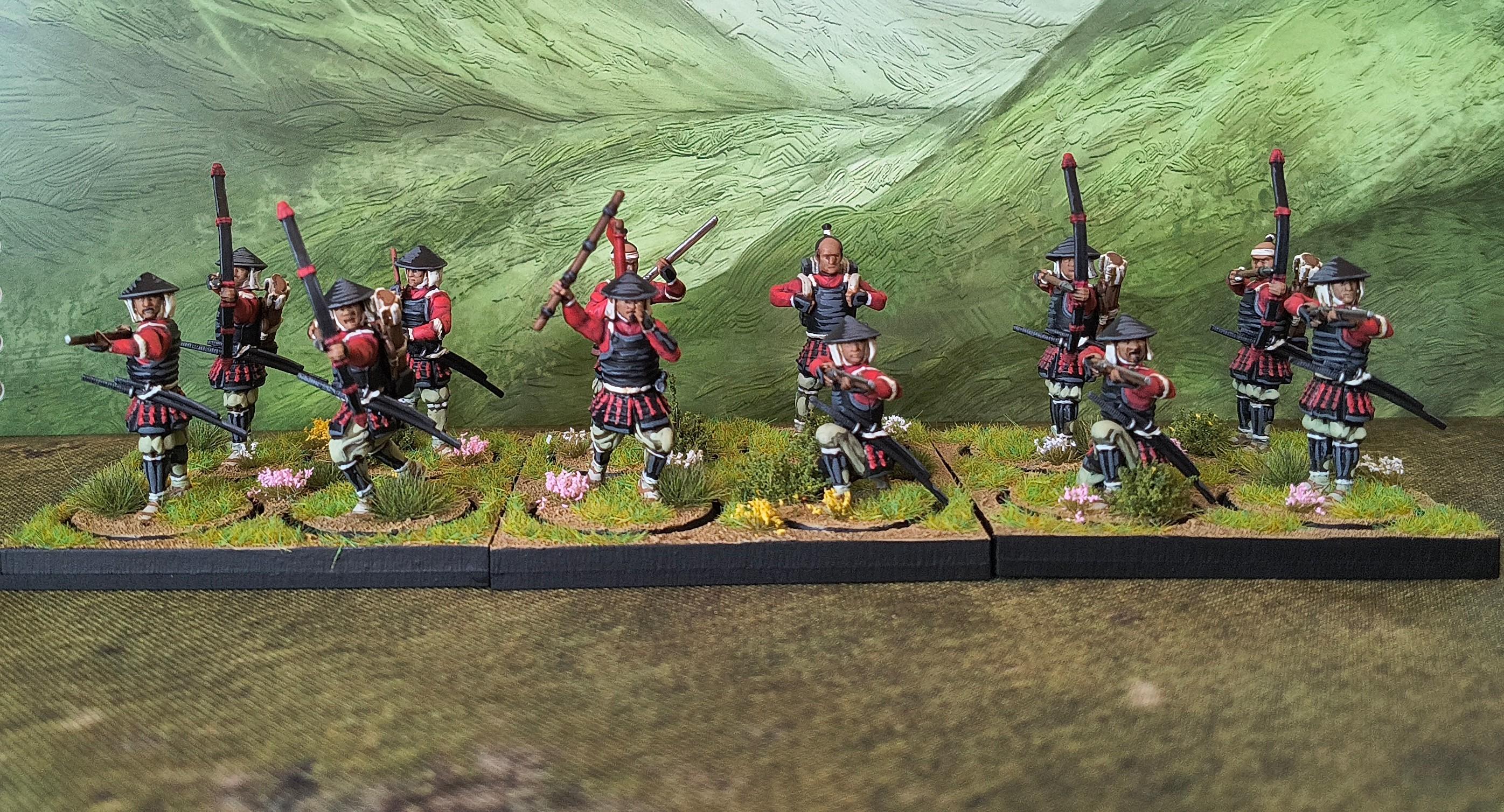 Ashigaru, Mori, Samurai, Sonae