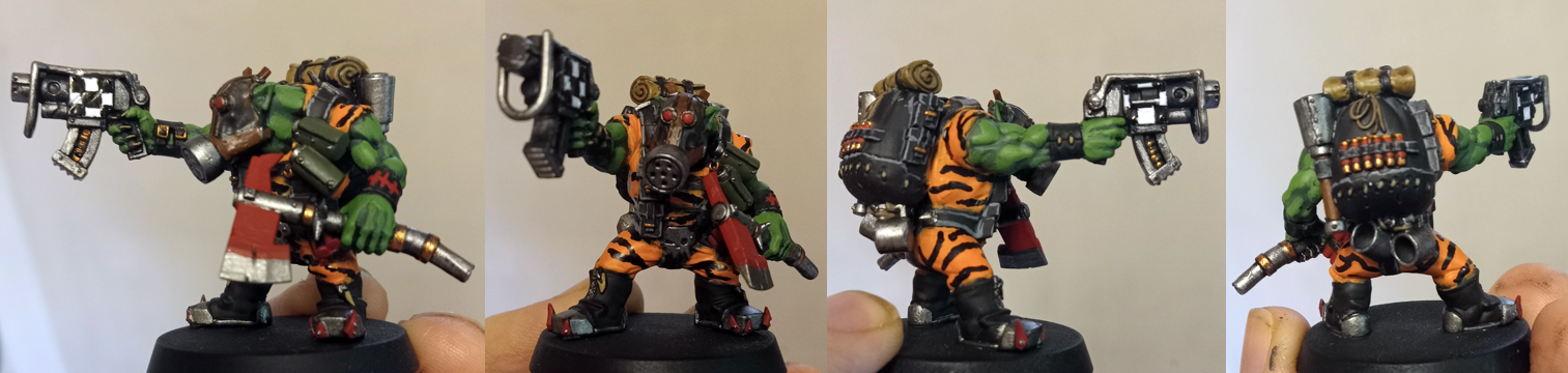 Camouflage, Greenskin, Greenskins, Kill Team, Kommando, Orange, Orks, Stripe, Striped, Stripes, Tiger, Warhammer 40,000