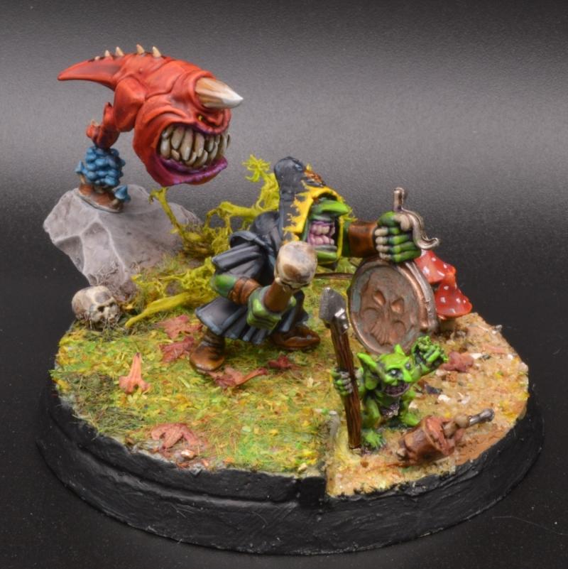 Diorama, Goblin Hunter, Snotling, Squigs