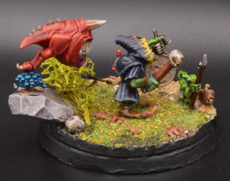 Diorama, Goblin Hunter, Snotling, Squigs