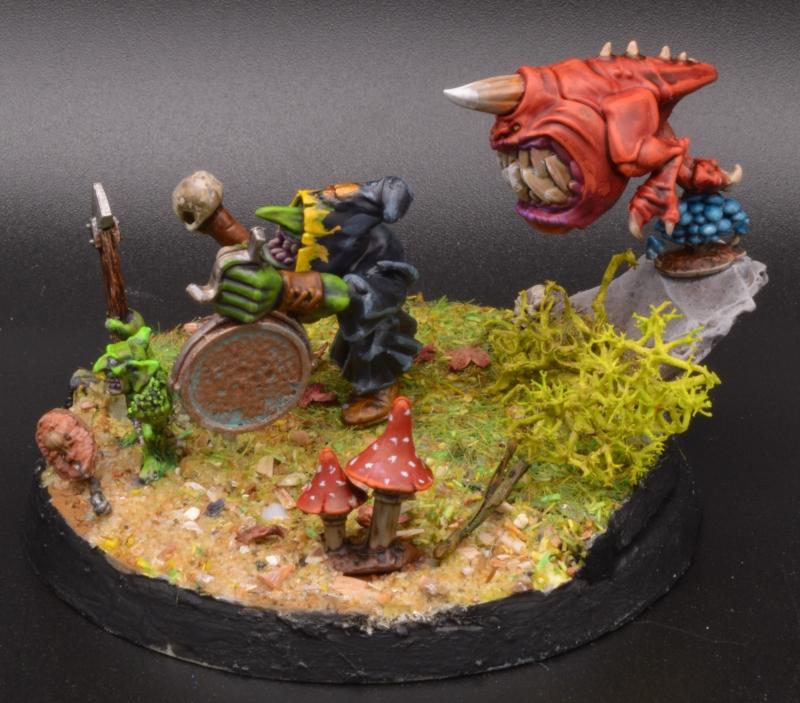 Diorama, Goblin Hunter, Snotling, Squigs