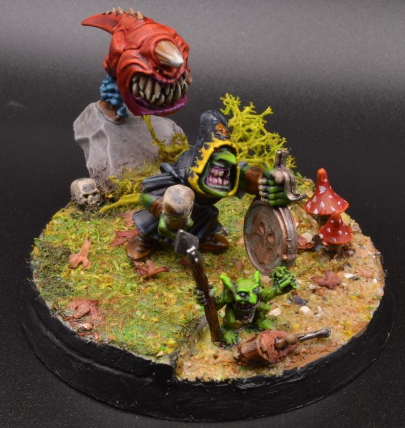 Diorama, Goblin Hunter, Snotling, Squigs