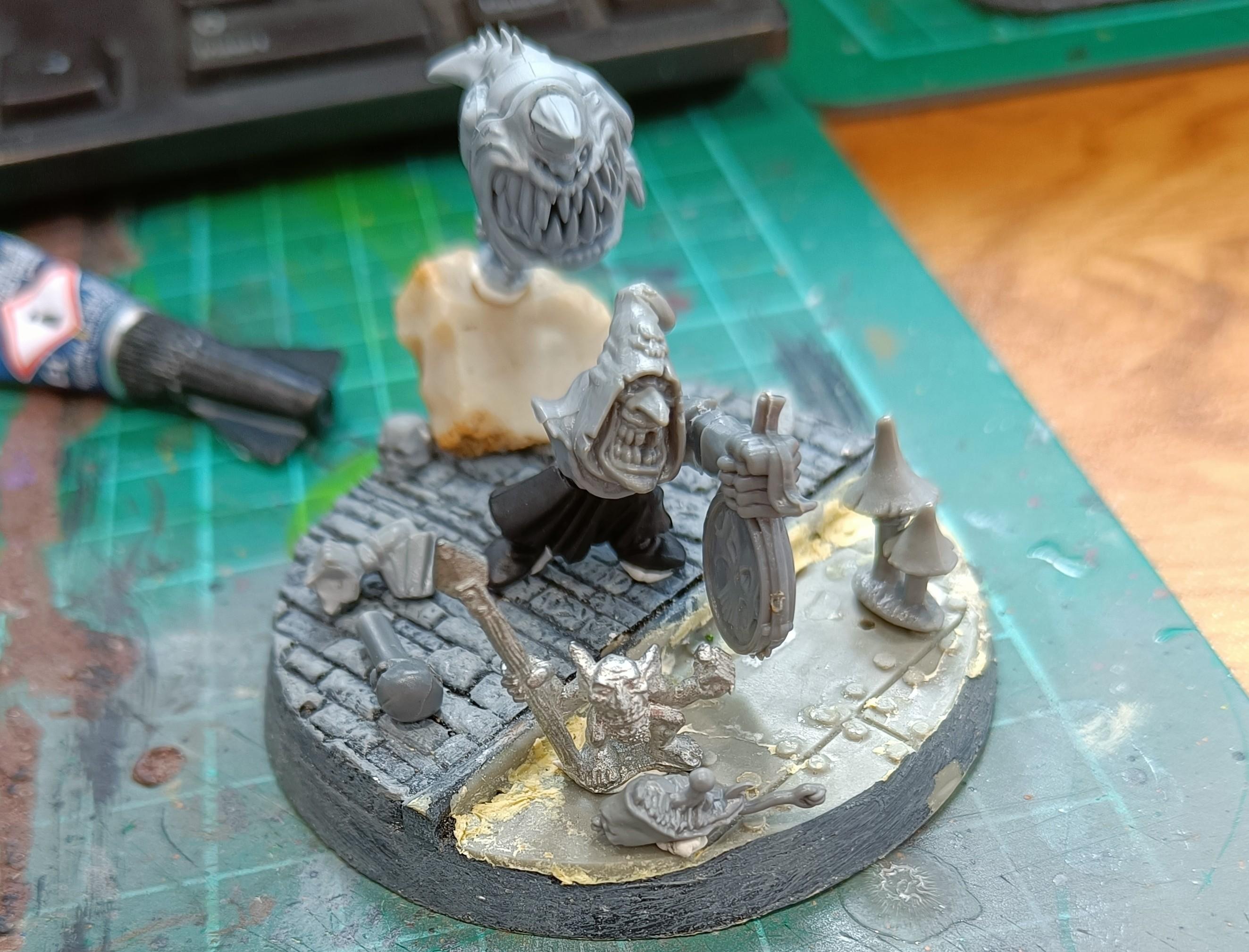 Diorama, Goblin Hunter, Snotling, Squigs
