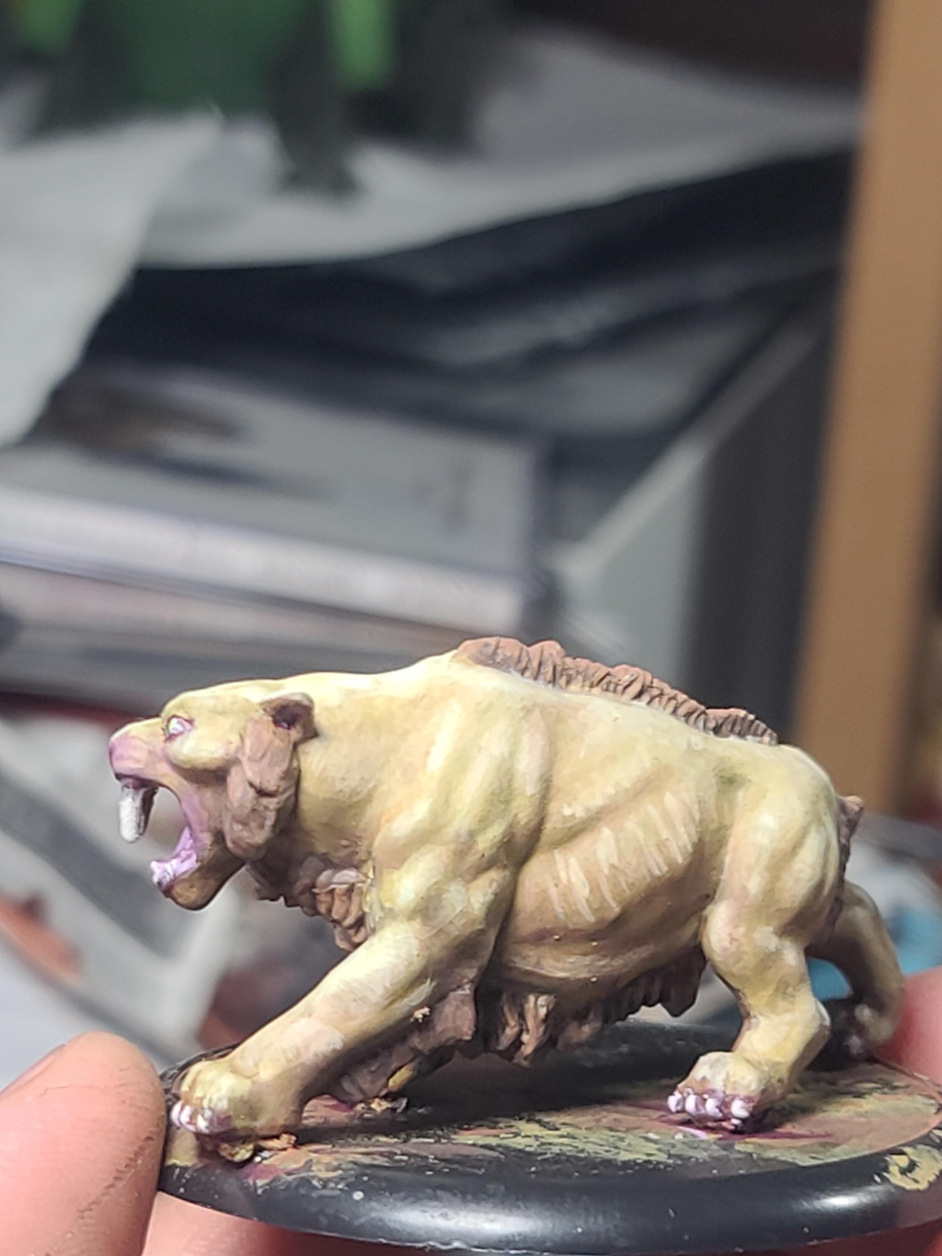 Big Cat, Dungeons And Dragons, Lion, Reaper Miniatures, Sabretooth Tiger