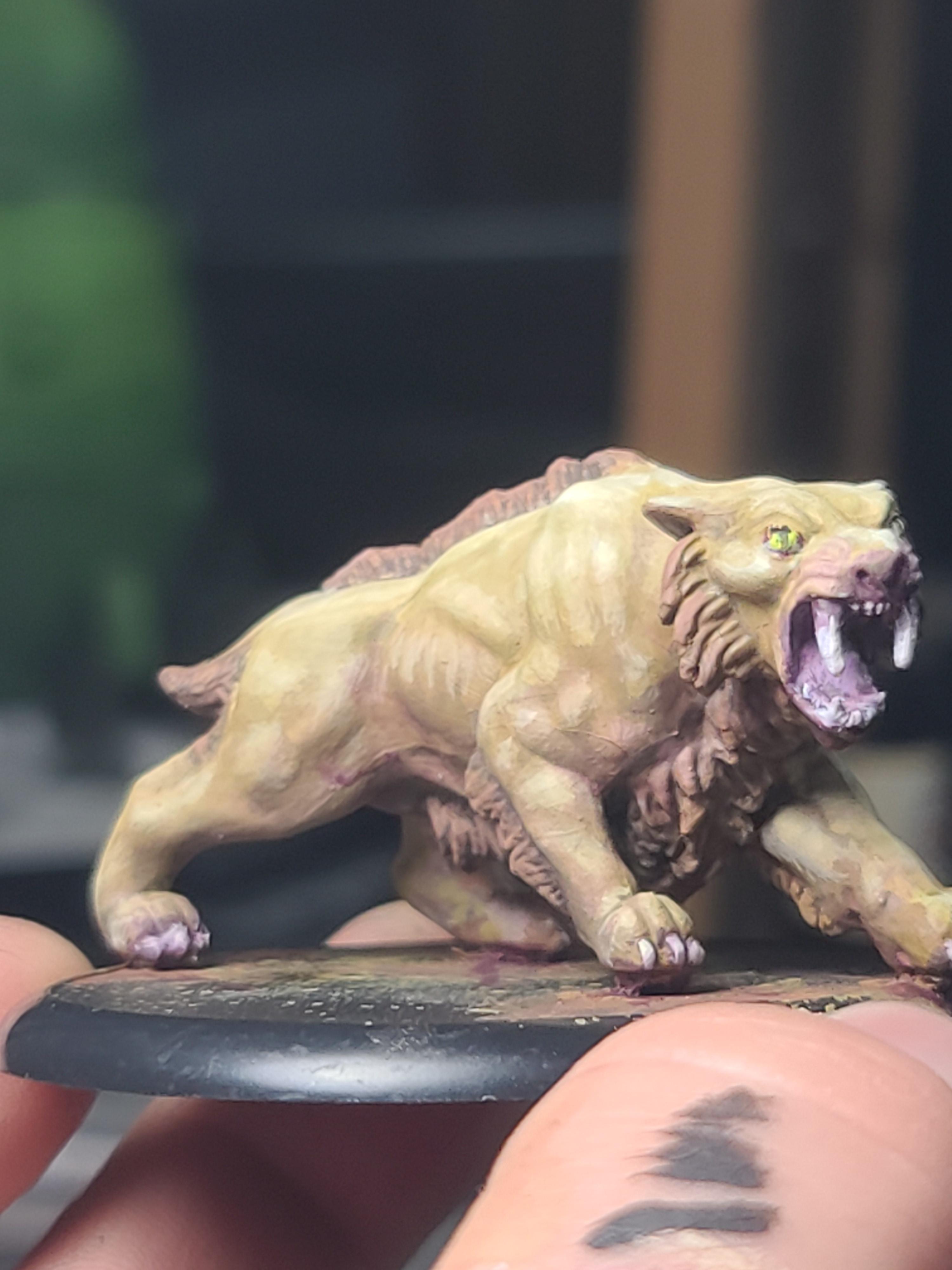 Big Cat, Dungeons And Dragons, Lion, Reaper Miniatures, Sabretooth Tiger
