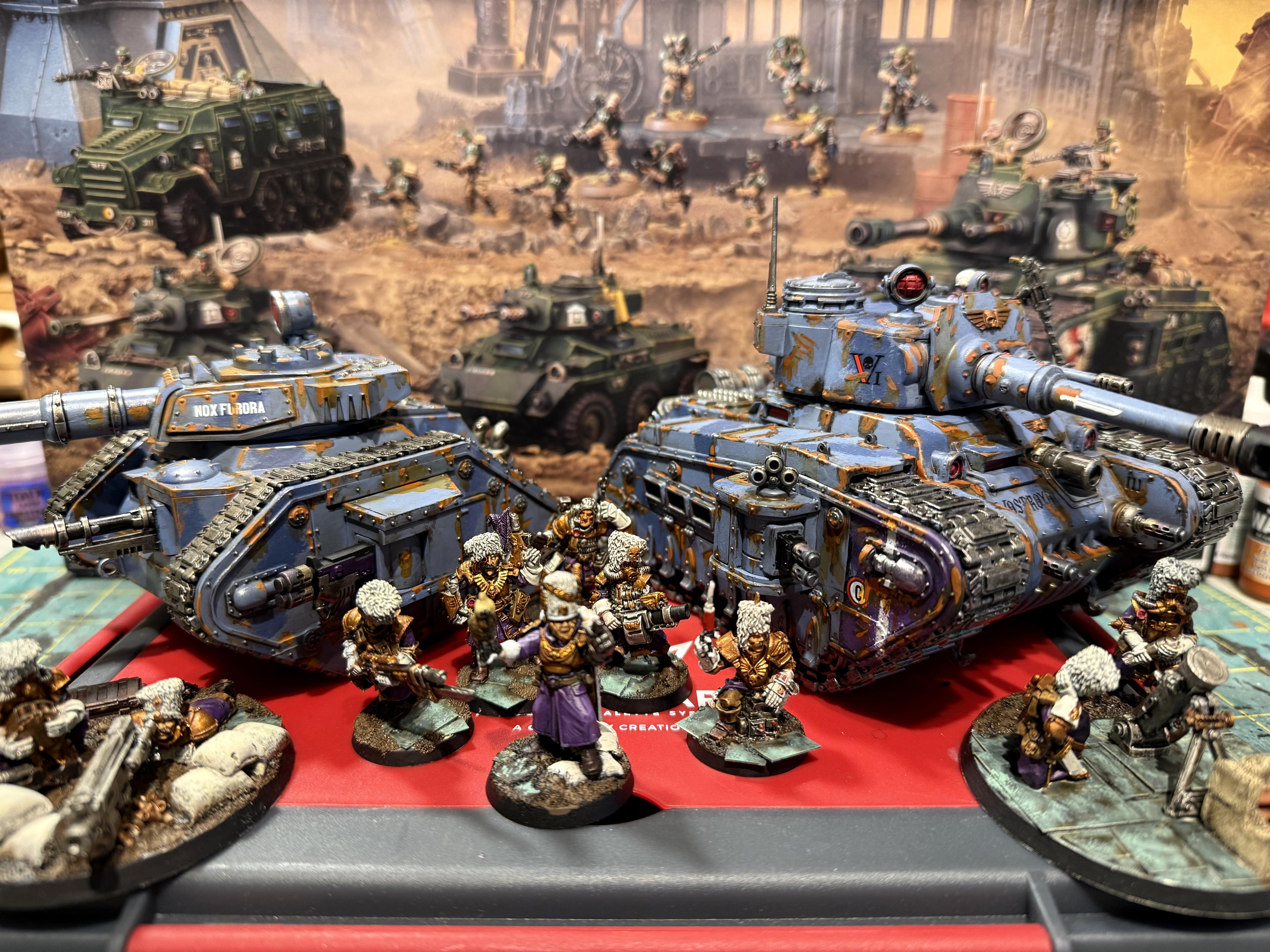 Conversion, Heavy Weapons Teams, Leman Russ Vanquisher, Rogal Dorn, Rusting, Tank, Vostroyan, Vostroyan Tanks, Weathered