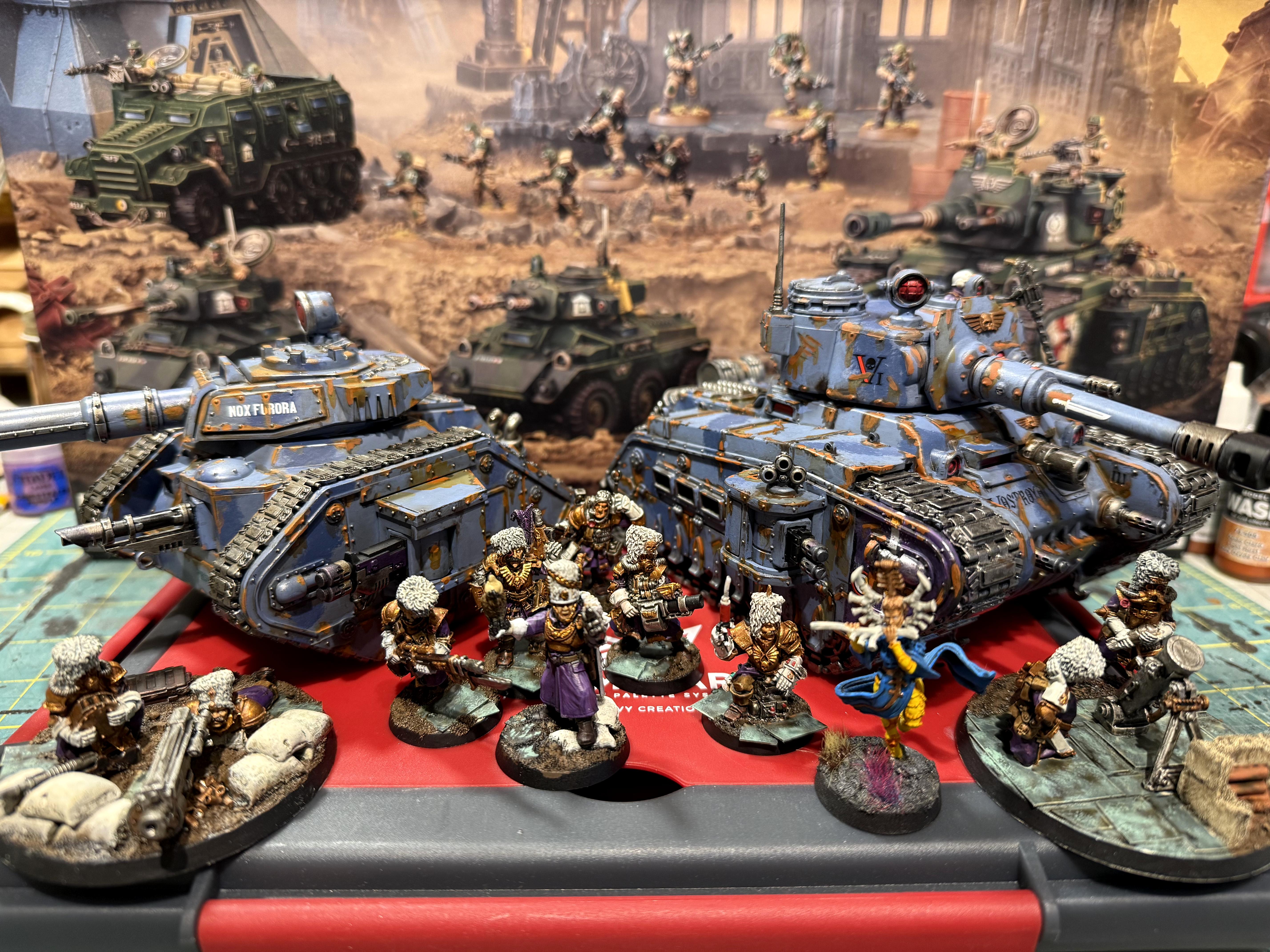 Conversion, Eldar Wraithsinger, Heavy Weapons Teams, Iyanden Wraithsinger, Leman Russ Vanquisher, Rogal Dorn, Rusting, Tank, Vostroyan, Vostroyan Tanks, Weathered