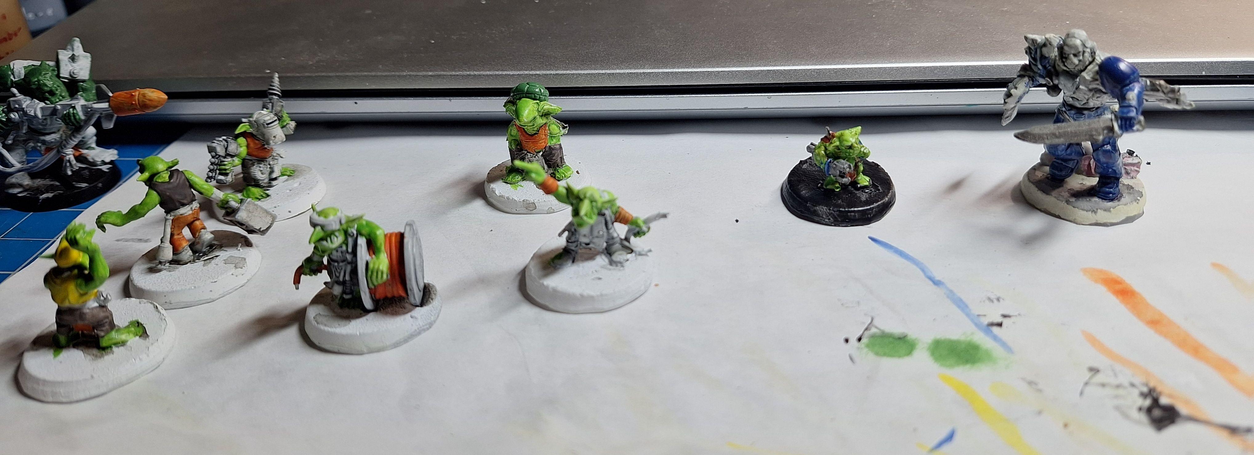 grots, orks, Space Marine