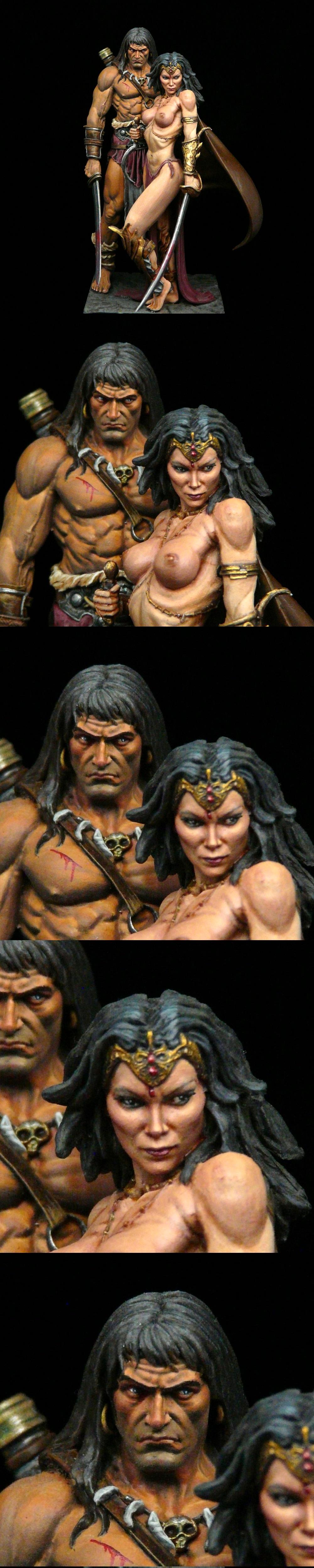 Belit The Queen Of The Black Coast, Conan, Conan The Barbarian, Conan The Cimmerian, Nsfw, Statue, Sword And Sorcery