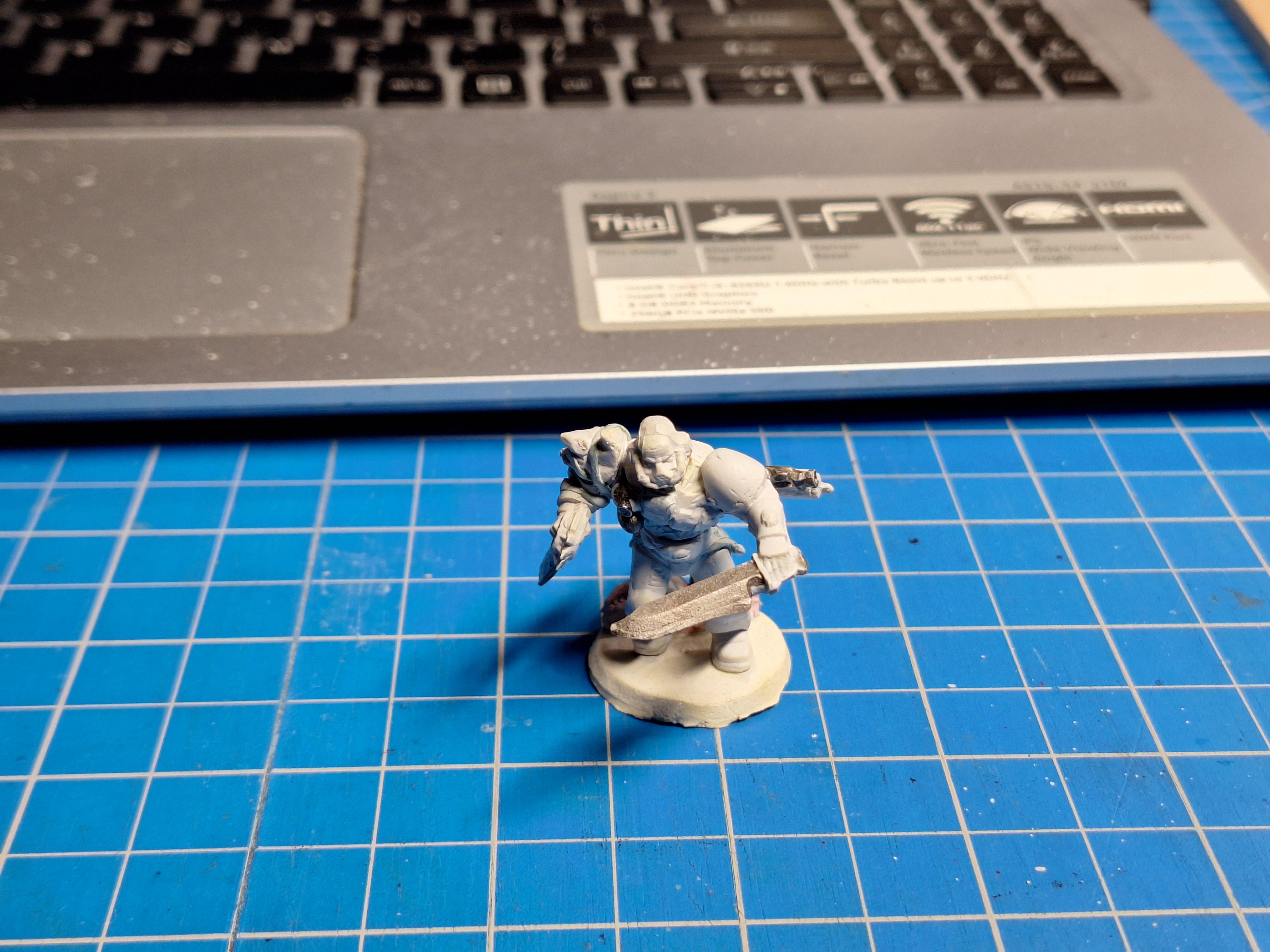 space marine with knives
