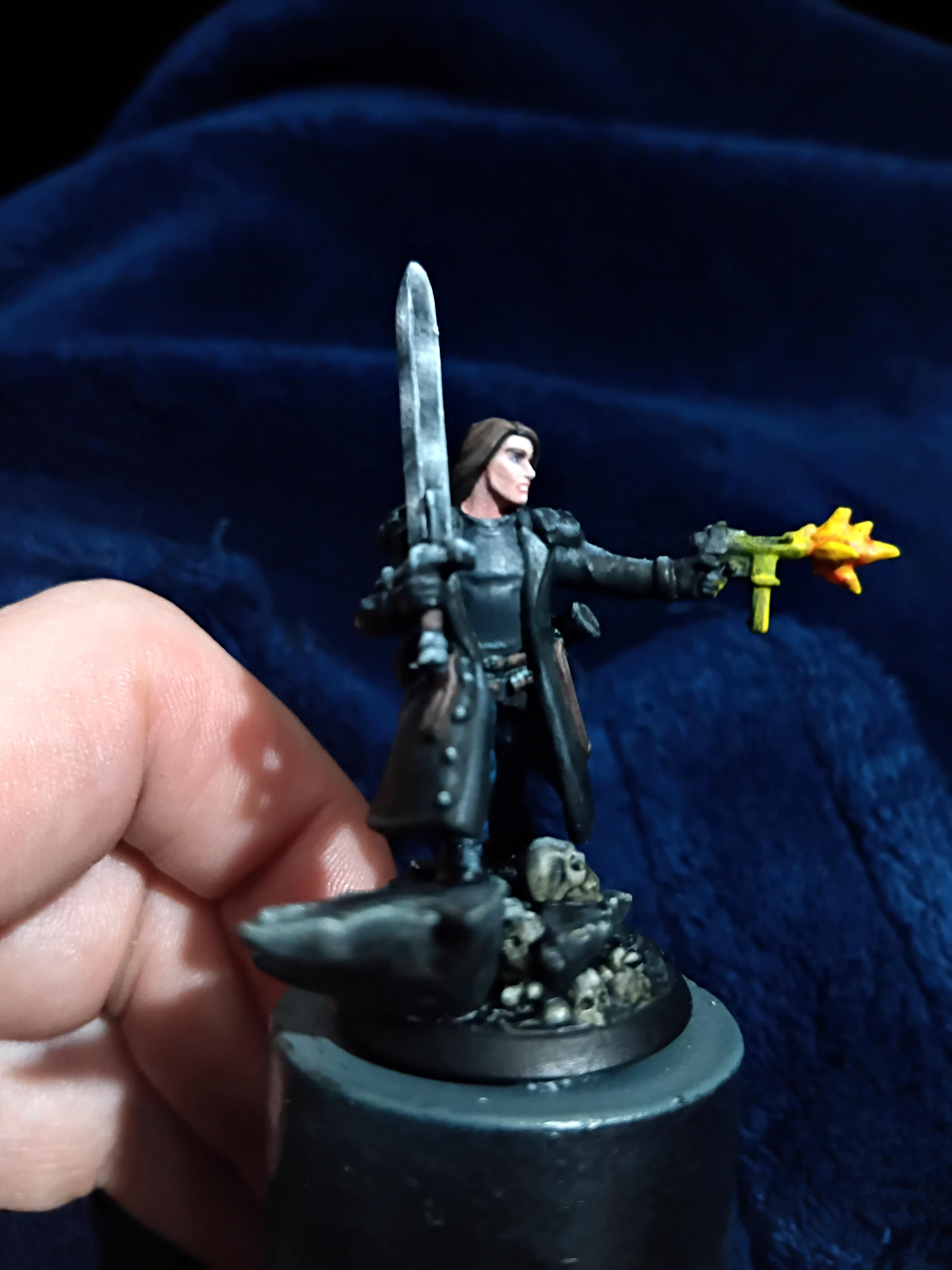 Assassin, Attelus Kaltos, Attempt, Automatic Pistol, Autopistol, Dark Heresy, Fanfic, Fanfiction, Flak Coat, Flak Jacket, Handgun, Hero Forge, Long Coat, Long Hair, Non-Metallic Metal, Original Character, Secret War, Swordsman, Warhammer 40,000
