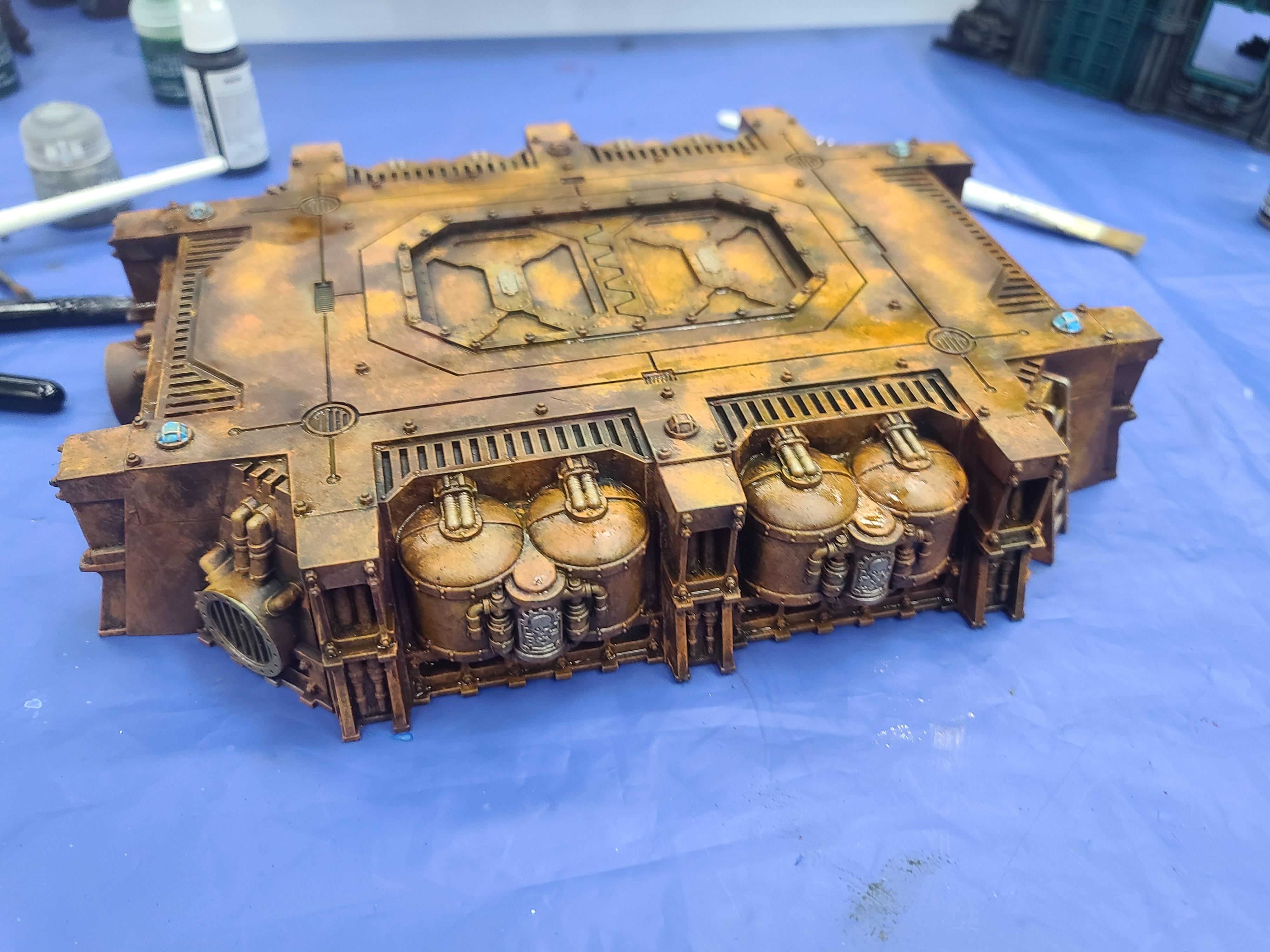 Bunker, Games Workshop, Landing Pad, Rust, Sci Fi, Terrain
