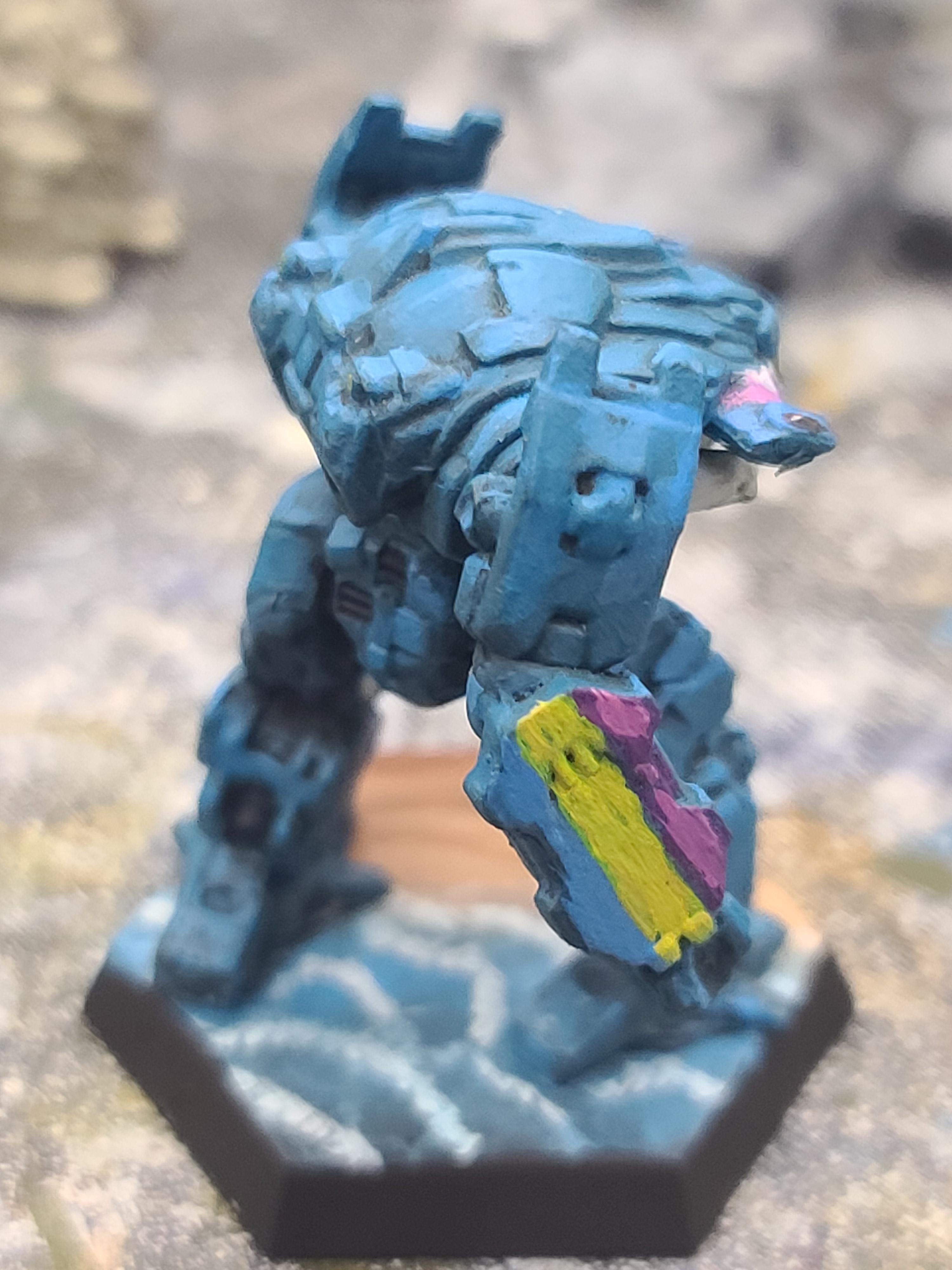 Battletech, Beach Base, Catalyst Game Labs, Mech, Painted Base, Pan Pride, Pride Flag, Trans Pride