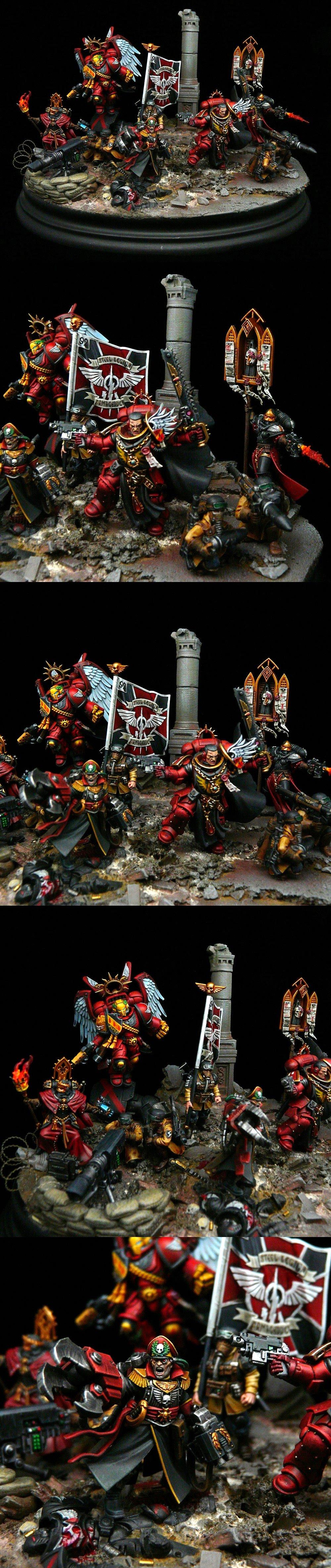 Adepta Sororitas, Adeptus Astartes, Armageddon, Astra Militarum, Blood Angels, Commissar Sebastian Yarrick, Imperial Guard, Space Marines, Steel Legion