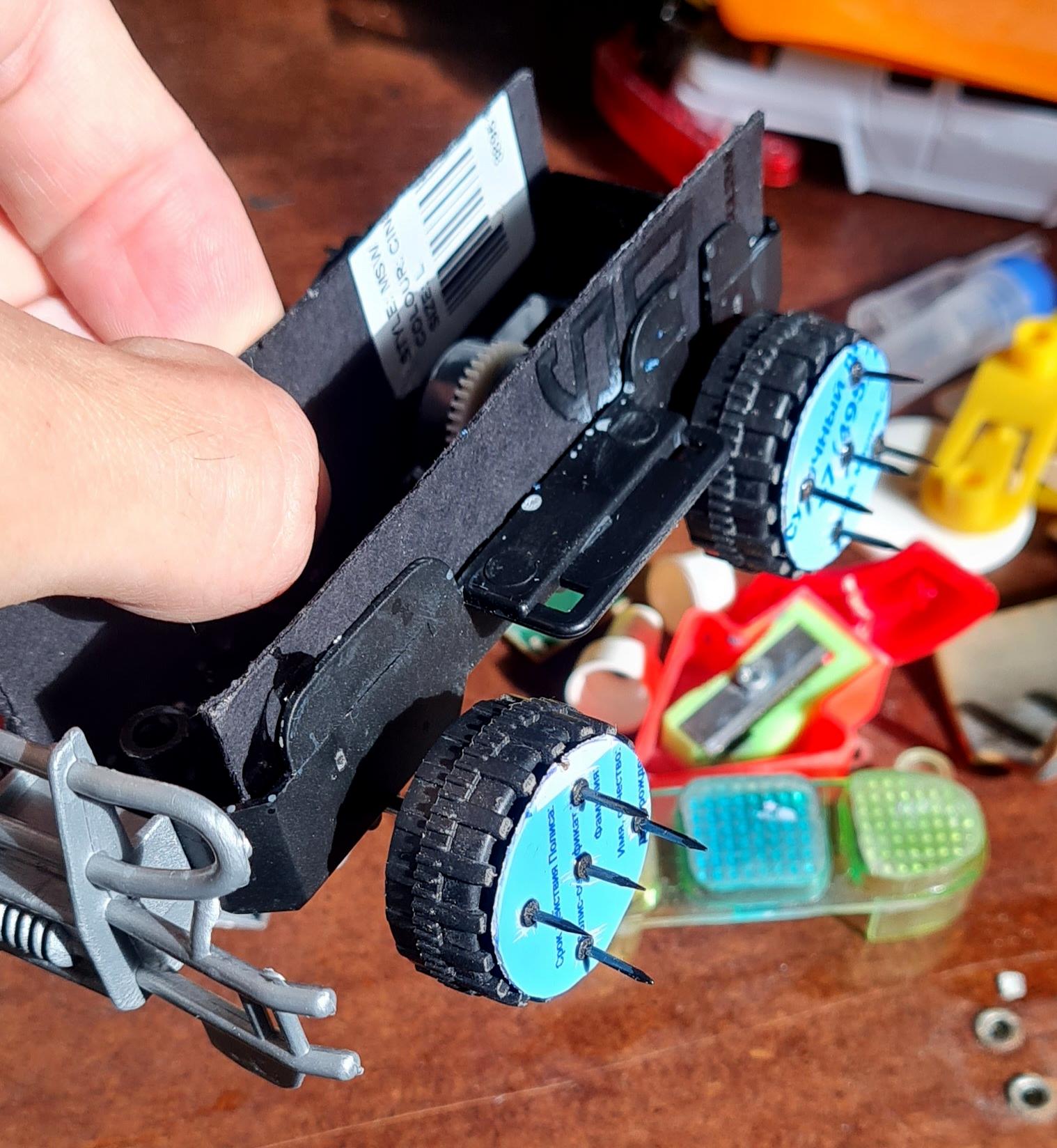 Cars, Gaslands, Mad Max, Post-apocalyptic, Scratch Build, Scratchbuilding, Spikes, Toy, Wasteland, Work In Progress, Zombie Apocalypse