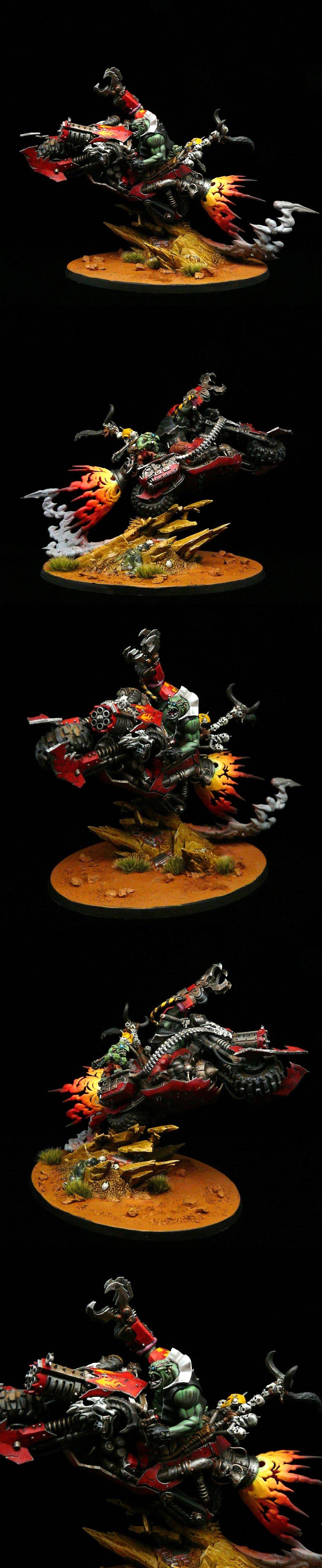 Armageddon, Orks, Warboss, Wazdakka Gutsmek