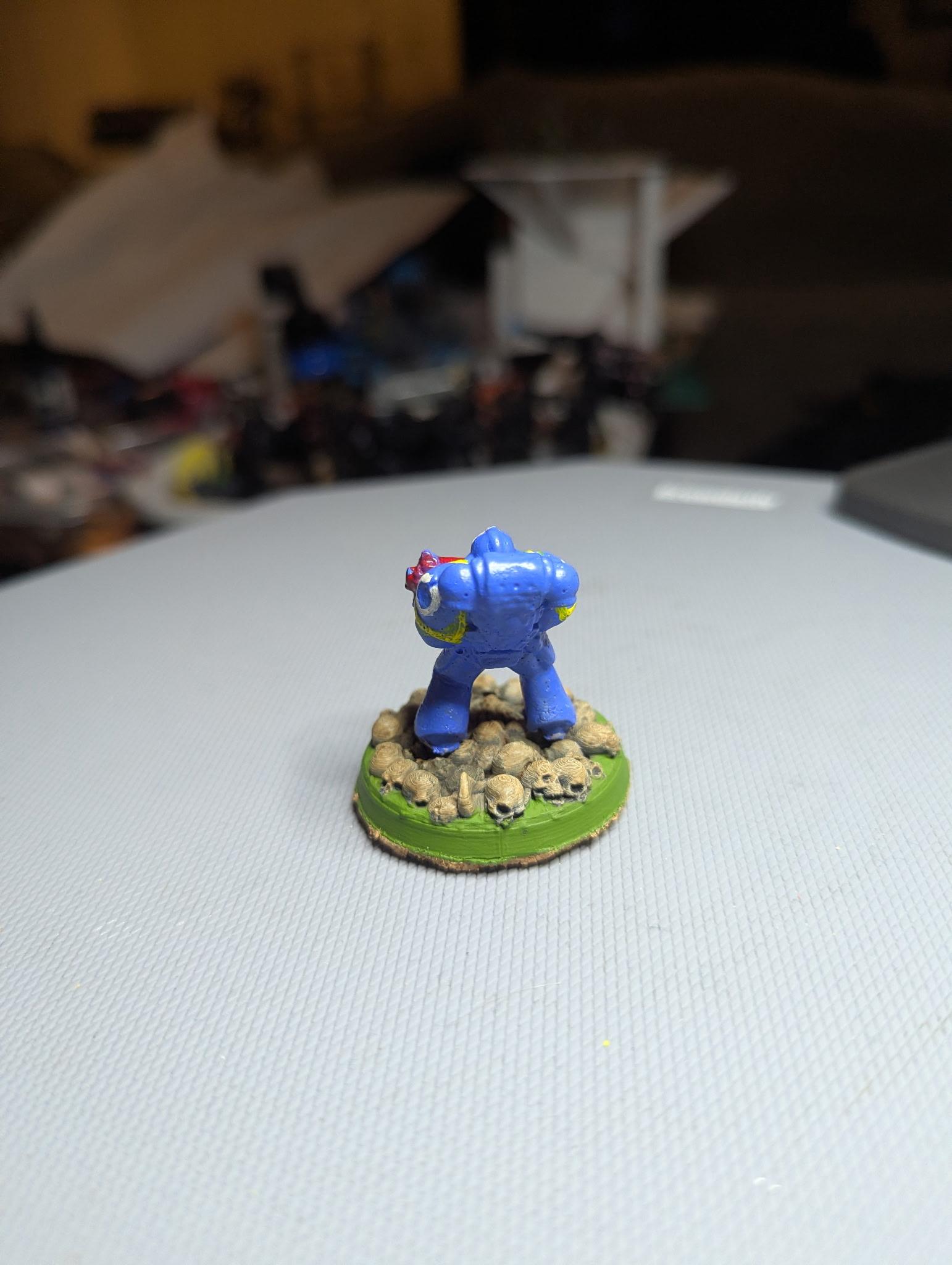 2ed Edition, Bad Painting, Space Marines, Two Thin Coats, Ultramarines
