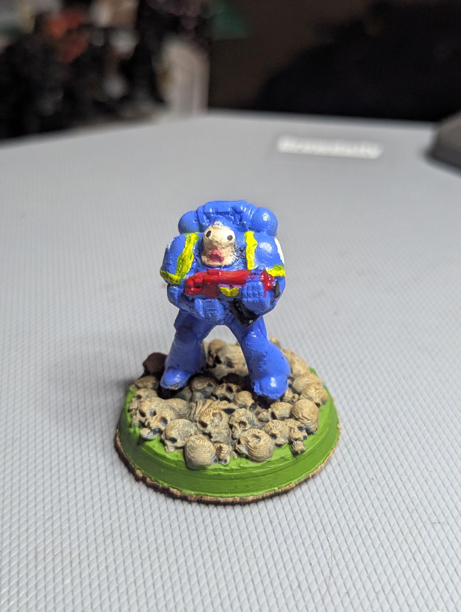 2ed Edition, Bad Painting, Space Marines, Two Thin Coats, Ultramarines
