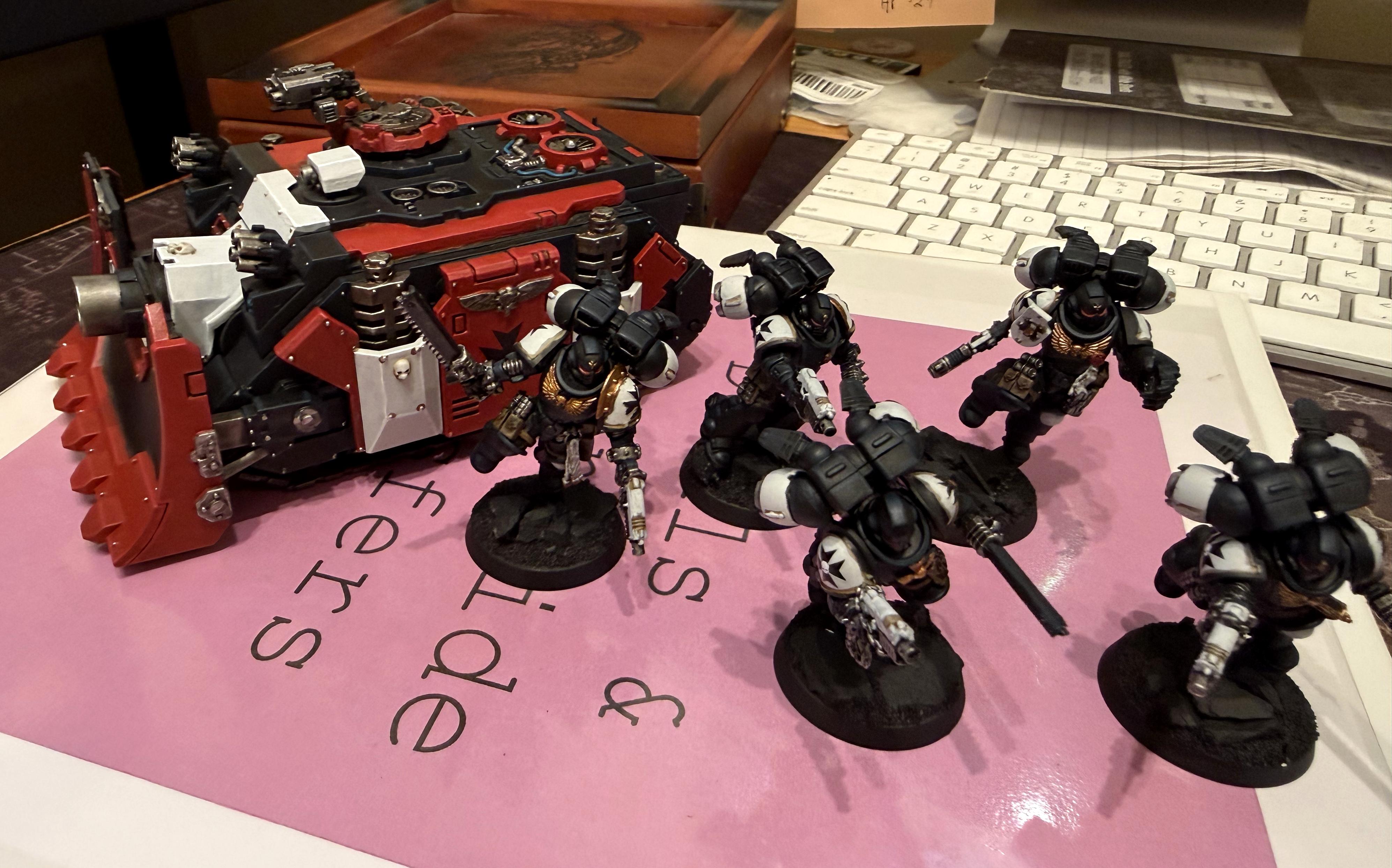 Black Templars, Decals, Jump Pack Assault Intercessors, Vindicator
