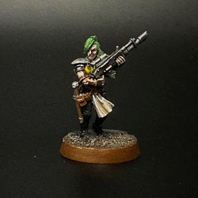 Captain Brown, Escher, Ganger, Lasgun, Metal, Necromunda, Original Game