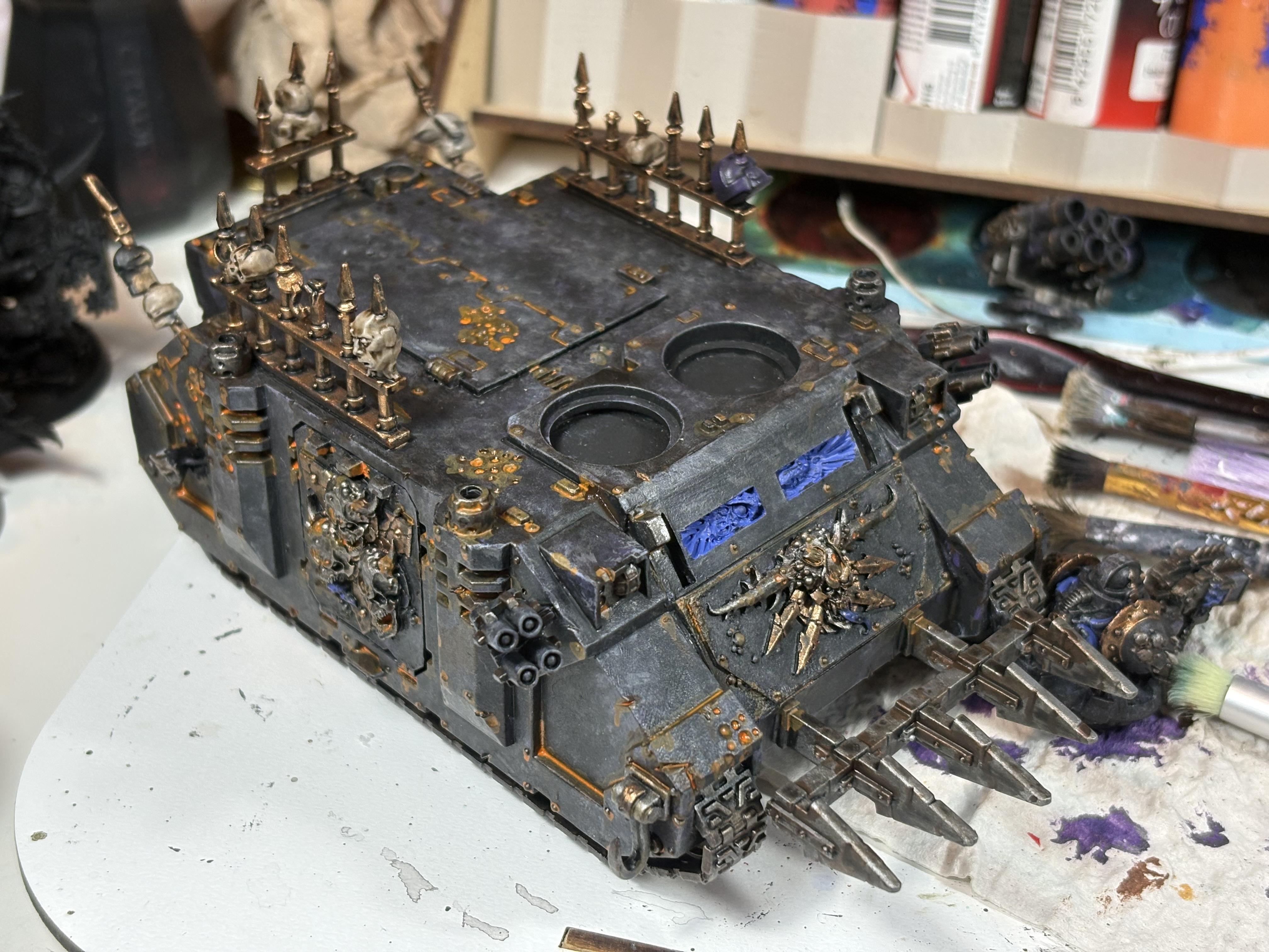 Chaos Space Marines, Death Guard, Rhino, Space Marines, Warhammer 40,000