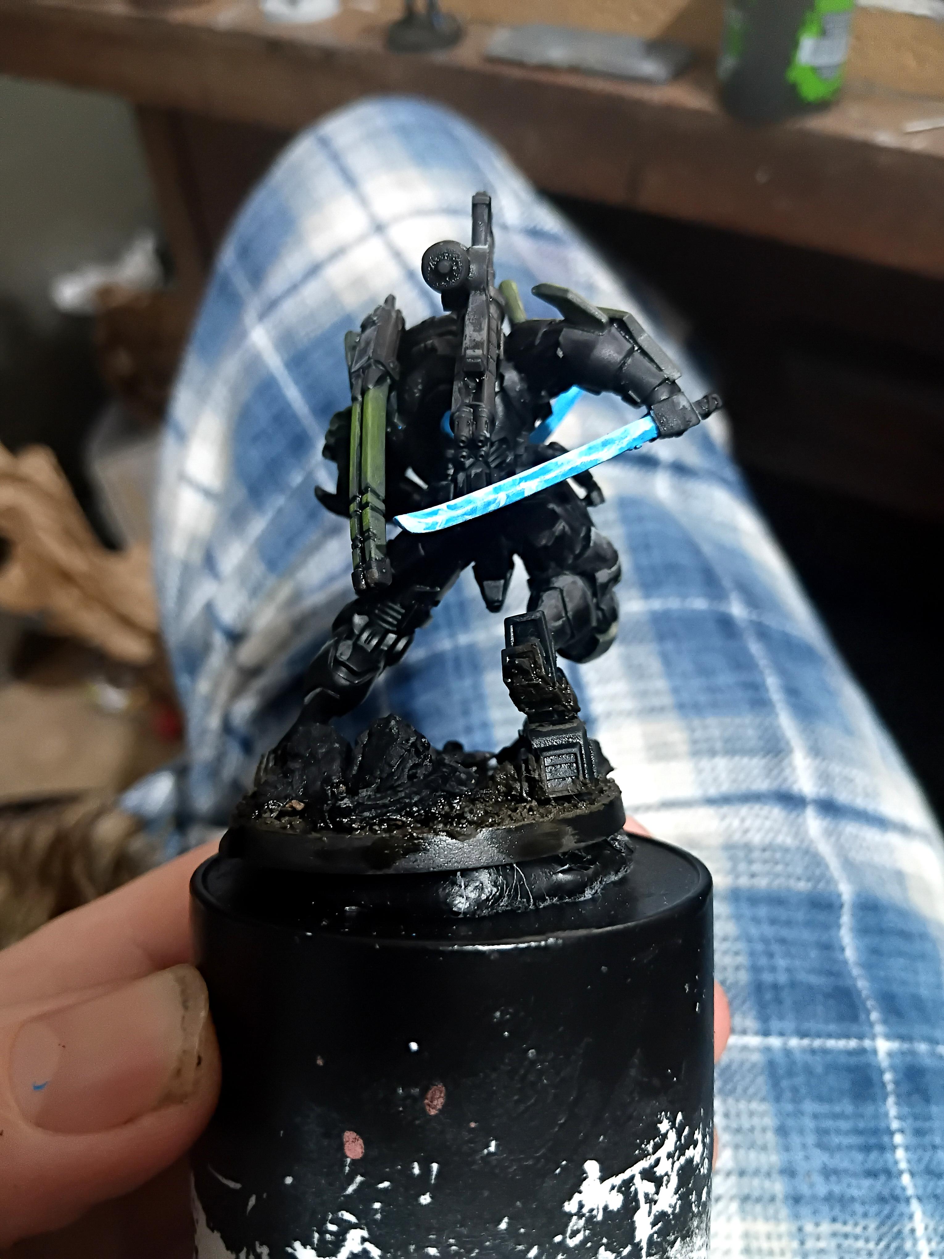 Black, Green, Infinity, Japanese Successionist Army, Jsa, Mech, Mechazoid Sokorentai, Mini, Miniature, Swords, Tag