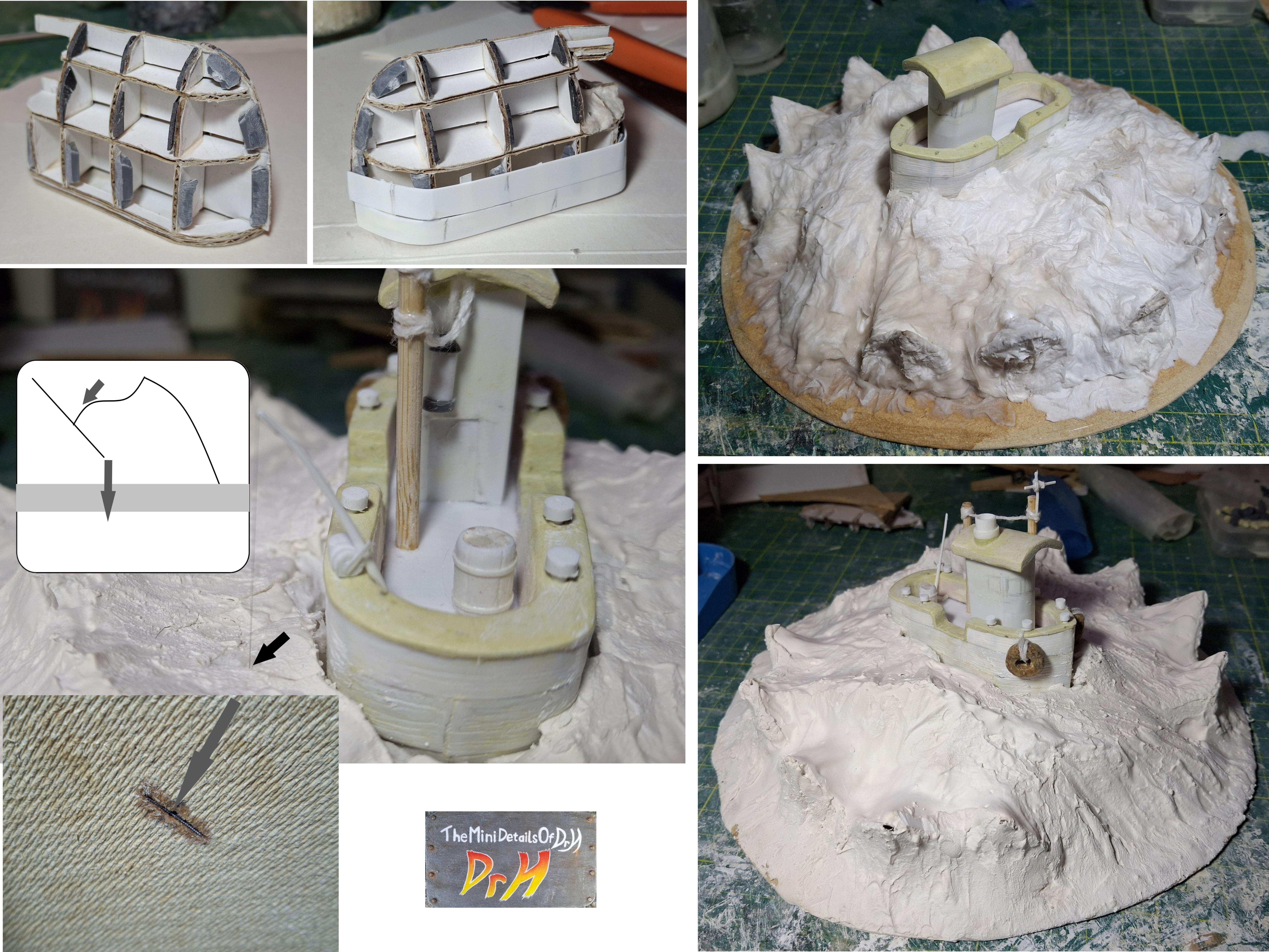 Dredge boat diorama wip
