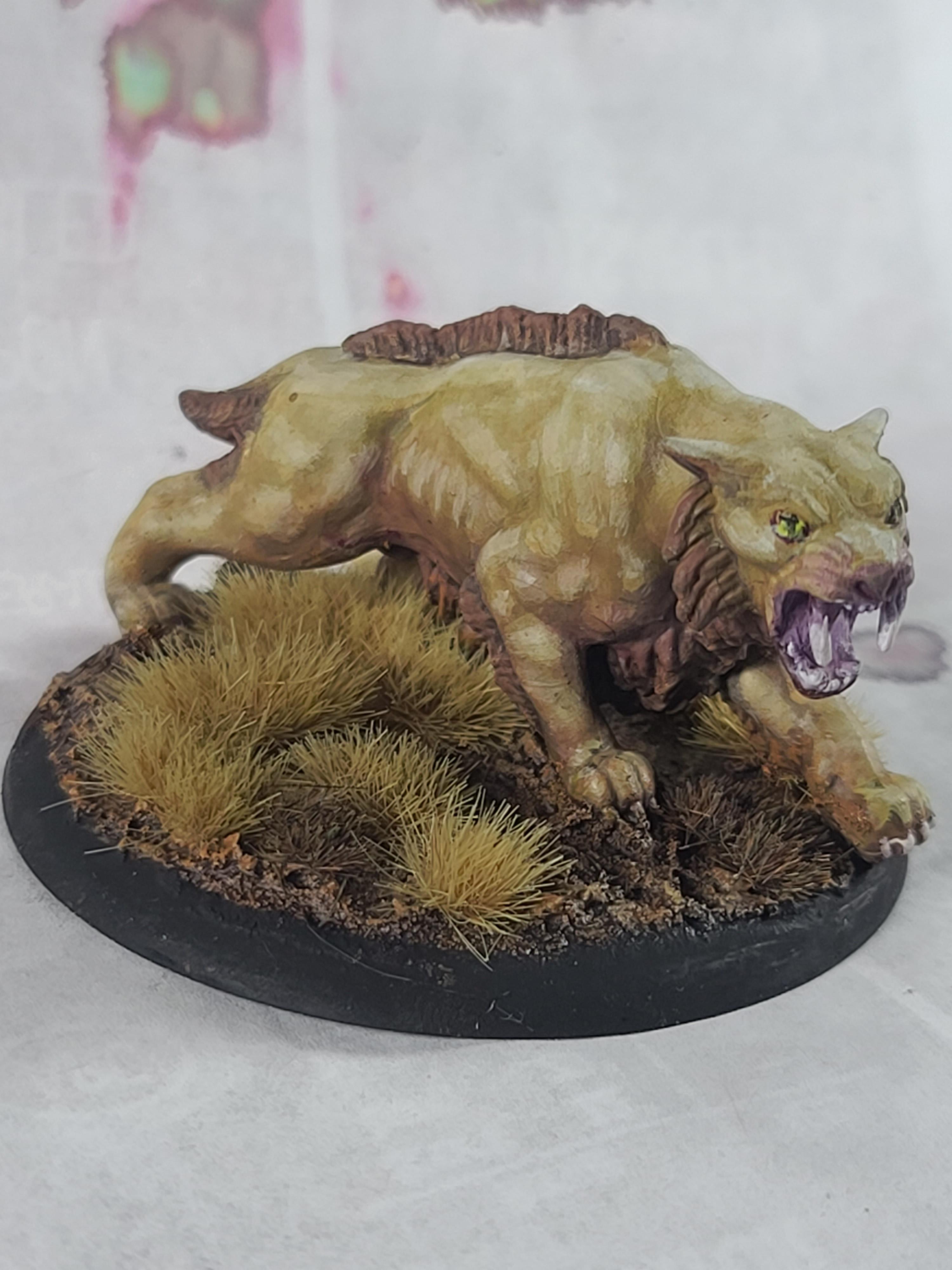 Big Cat, Bones, Dungeons And Dragons, Reaper Miniatures, Sabretooth Tiger