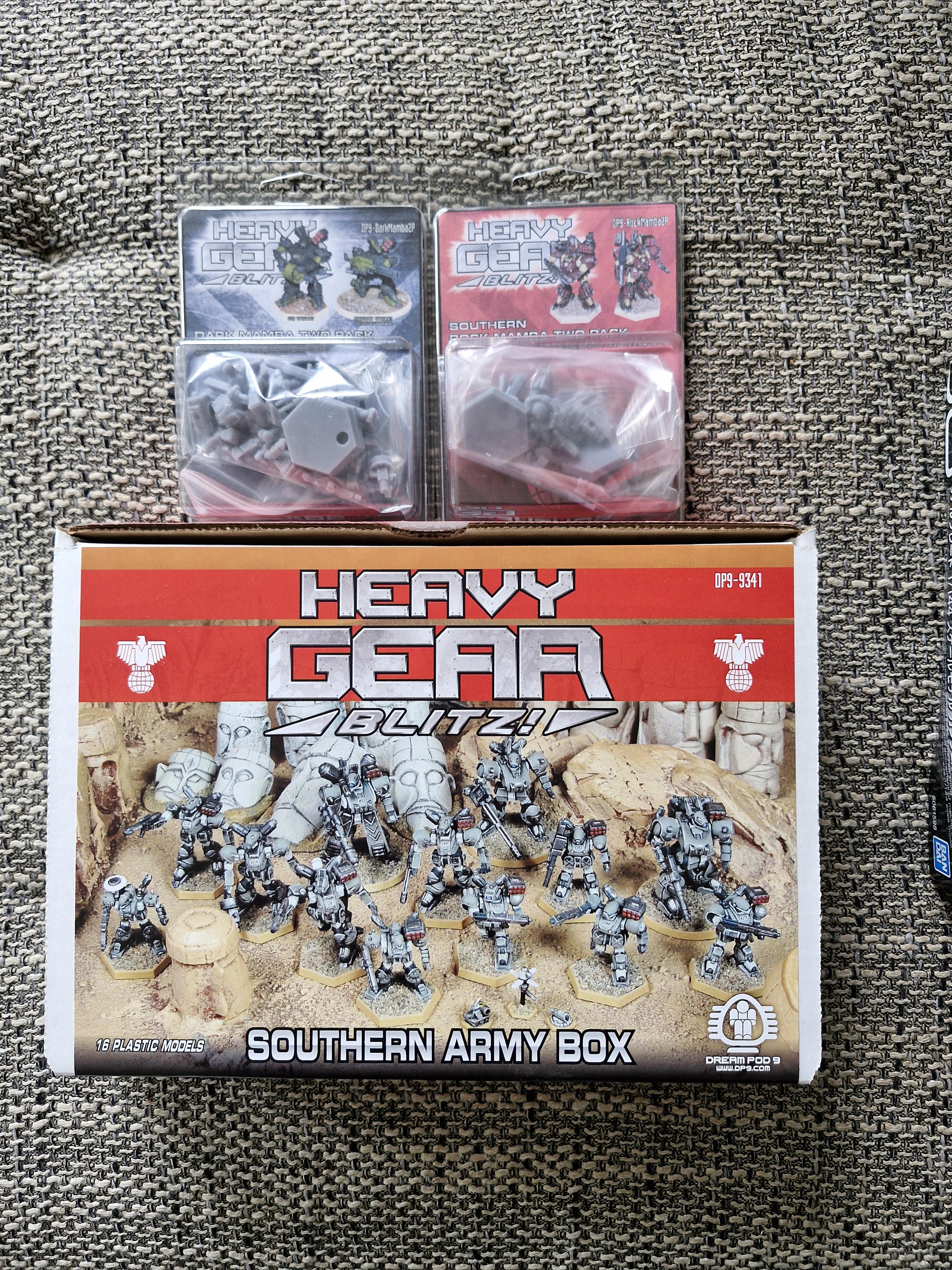 Army, Arrived, Blitz, Box, Combat, Delivery, Dp9, Force, Gear, Heavy, Kit, Mech, Mecha, Miniature, Robot, Set, Shipment, South, Southern, Starter, War