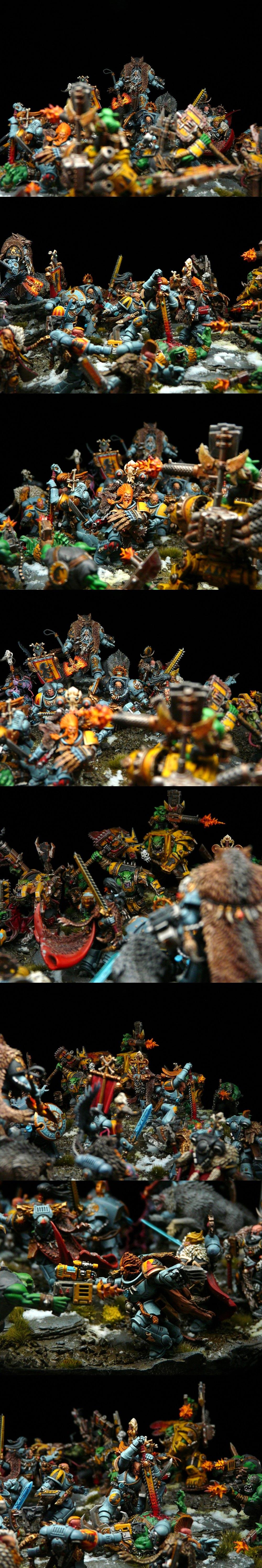 Adeptus Astartes, Arjac Rockfist, Badmoons, Logan Grimnar, Lukas The Trickster, Njal Stormcaller, Orks, Primaris, Ragnar Blackmane, Space Marines, Space Wolves, Ulrik The Slayer, Vlka Fenryka