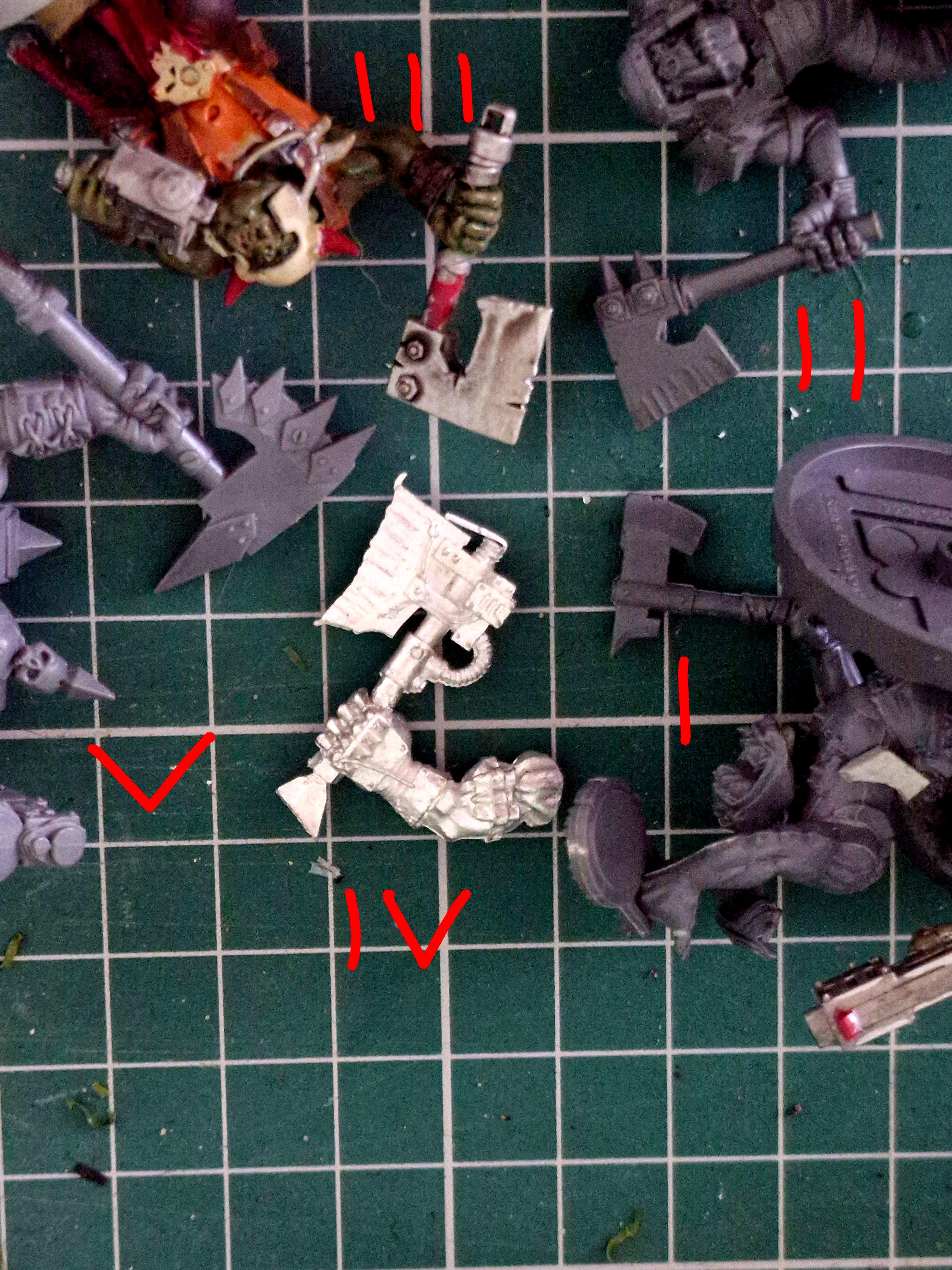 Boy, Choppas, Orks, Size Comparison