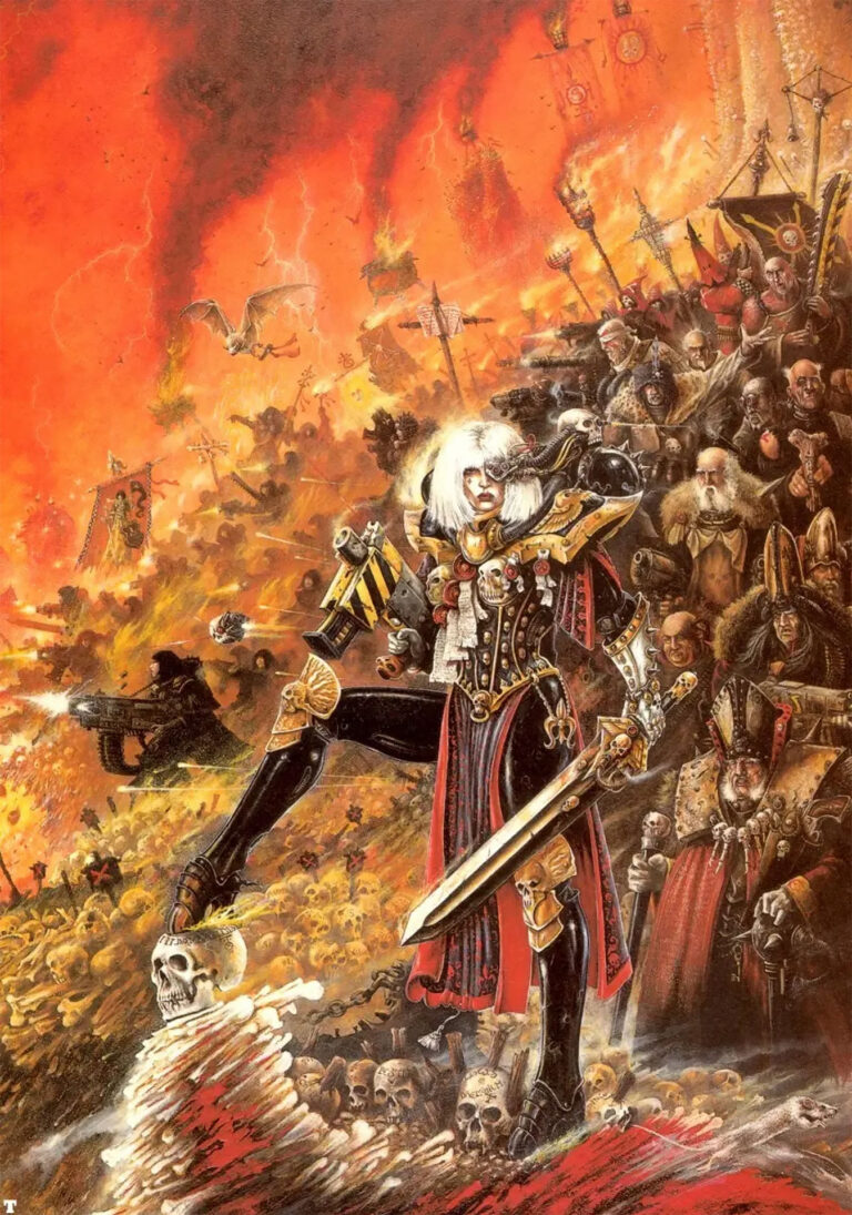 Sisters of battle artwork by John Blanche