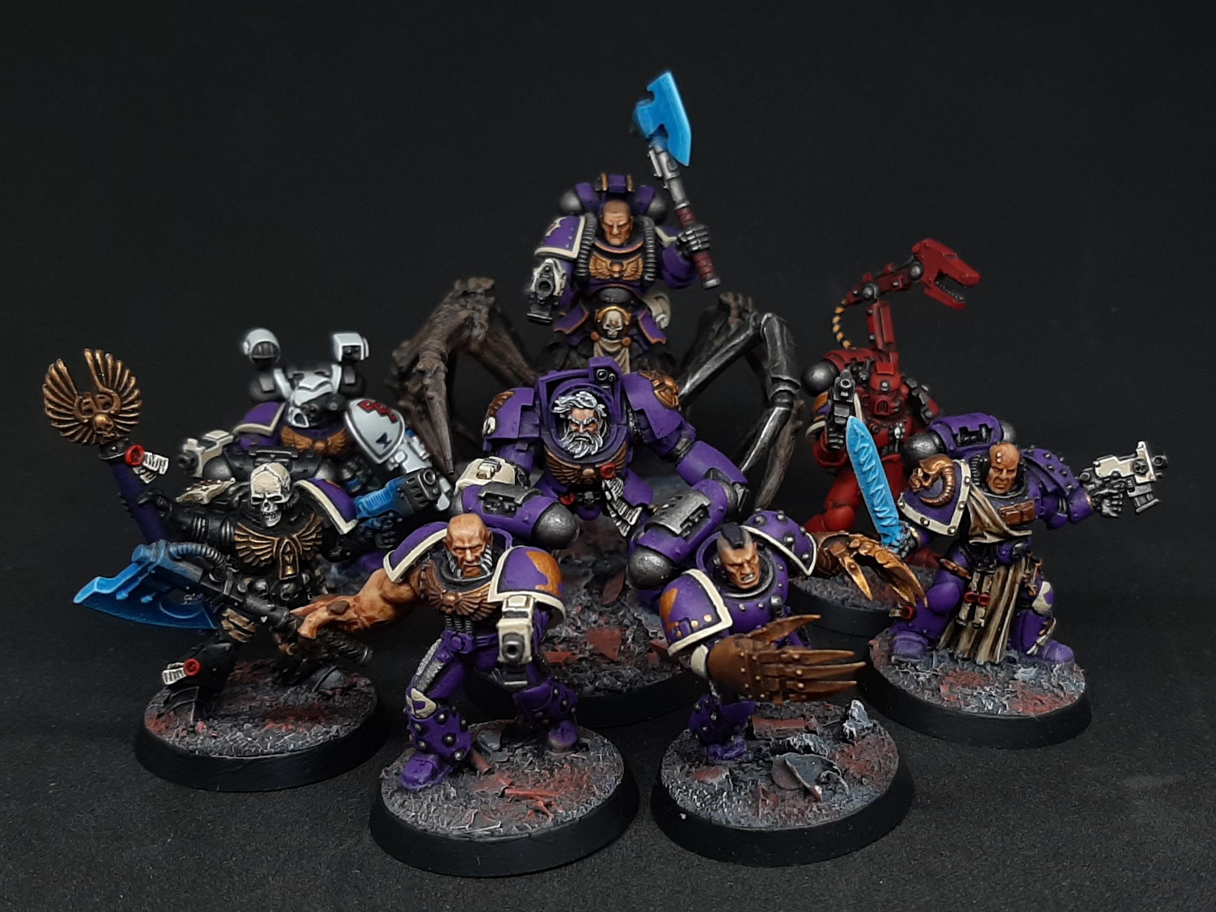 Adeptus, Astartes, Bone, Brass, Chalice, Chapter, Command, Drinkers, Primaris, Purple, Section, Seelentrinker, Soul, Space, Space Marines, Squad, Top