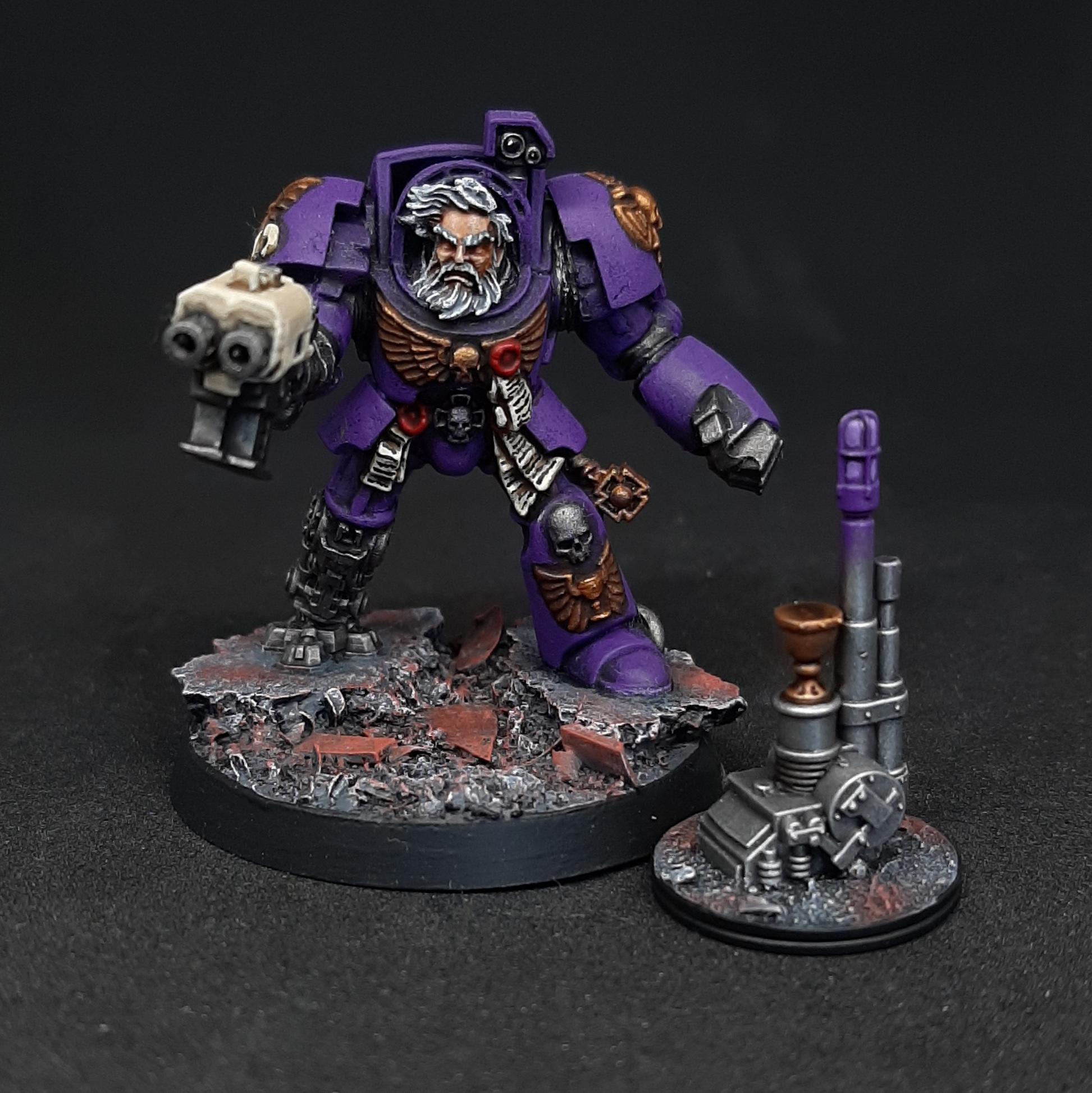 Adeptus, Astartes, Beacon, Bone, Captain, Chalice, Drinkers, Homing, Karraidin, Primaris, Purple, Seelentrinker, Soul, Space, Space Marines, Teleport