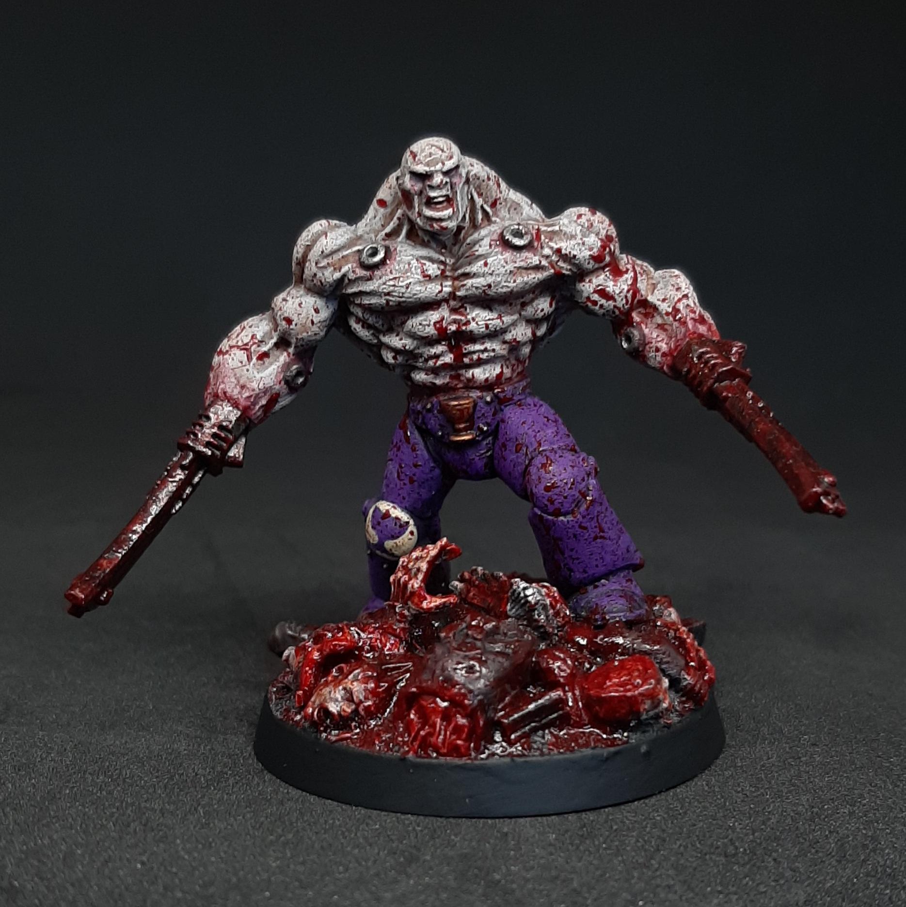 Adeptus, Astartes, Blood, Bloody, Bone, Brutal, Chalice, Chaos, Drinker, Drinkers, Fallen, Gore, Primaris, Purple, Realistic, Seelentrinker, Sergeant, Soul, Space, Space Marines, Splatter, Tellos, Traitor