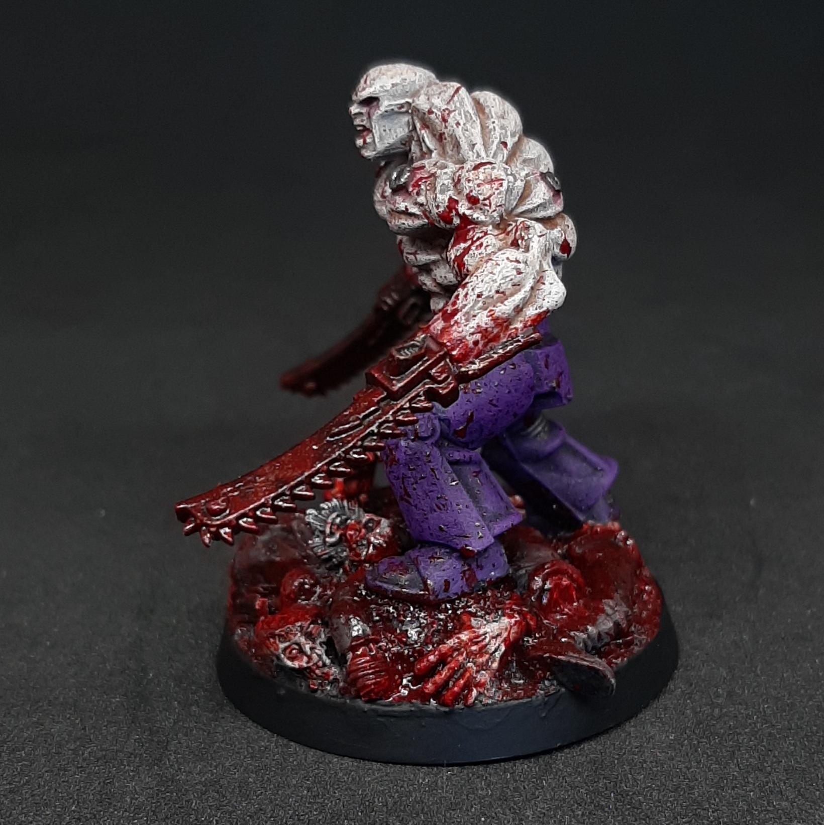 Adeptus, Astartes, Blood, Bloody, Bone, Brutal, Chalice, Chaos, Drinker, Drinkers, Fallen, Gore, Primaris, Purple, Realistic, Seelentrinker, Sergeant, Soul, Space, Space Marines, Splatter, Tellos, Traitor