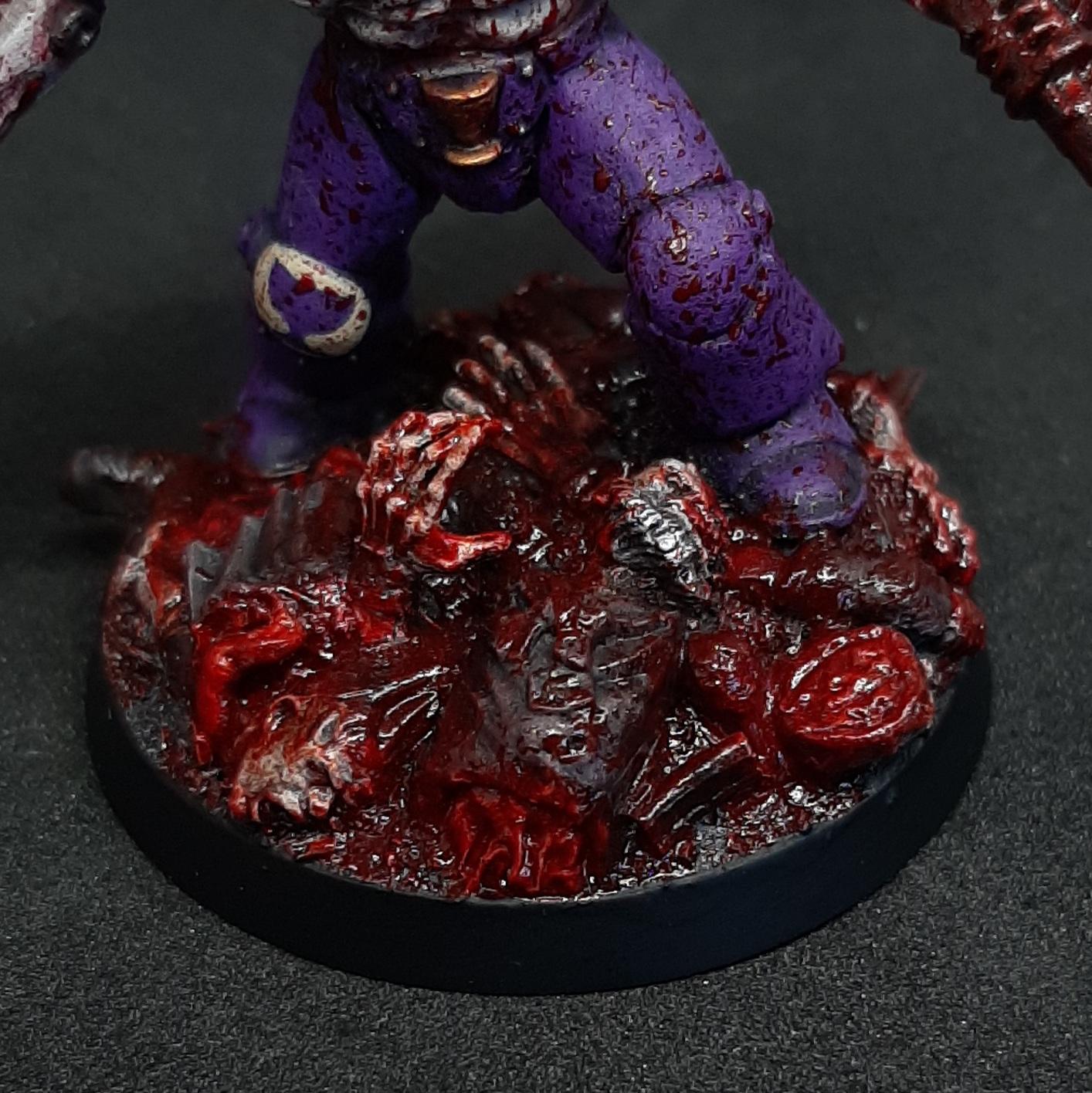 Adeptus, Astartes, Blood, Bloody, Bone, Brutal, Chalice, Chaos, Drinker, Drinkers, Fallen, Gore, Primaris, Purple, Realistic, Seelentrinker, Sergeant, Soul, Space, Space Marines, Splatter, Tellos, Traitor