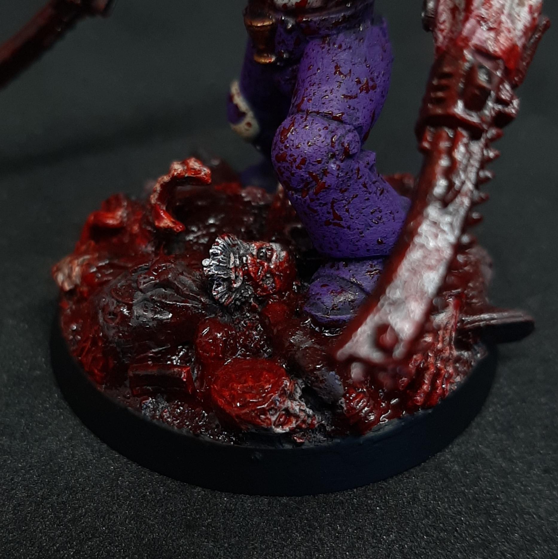 Adeptus, Astartes, Blood, Bloody, Bone, Brutal, Chalice, Chaos, Drinker, Drinkers, Fallen, Gore, Primaris, Purple, Realistic, Seelentrinker, Sergeant, Soul, Space, Space Marines, Splatter, Tellos, Traitor