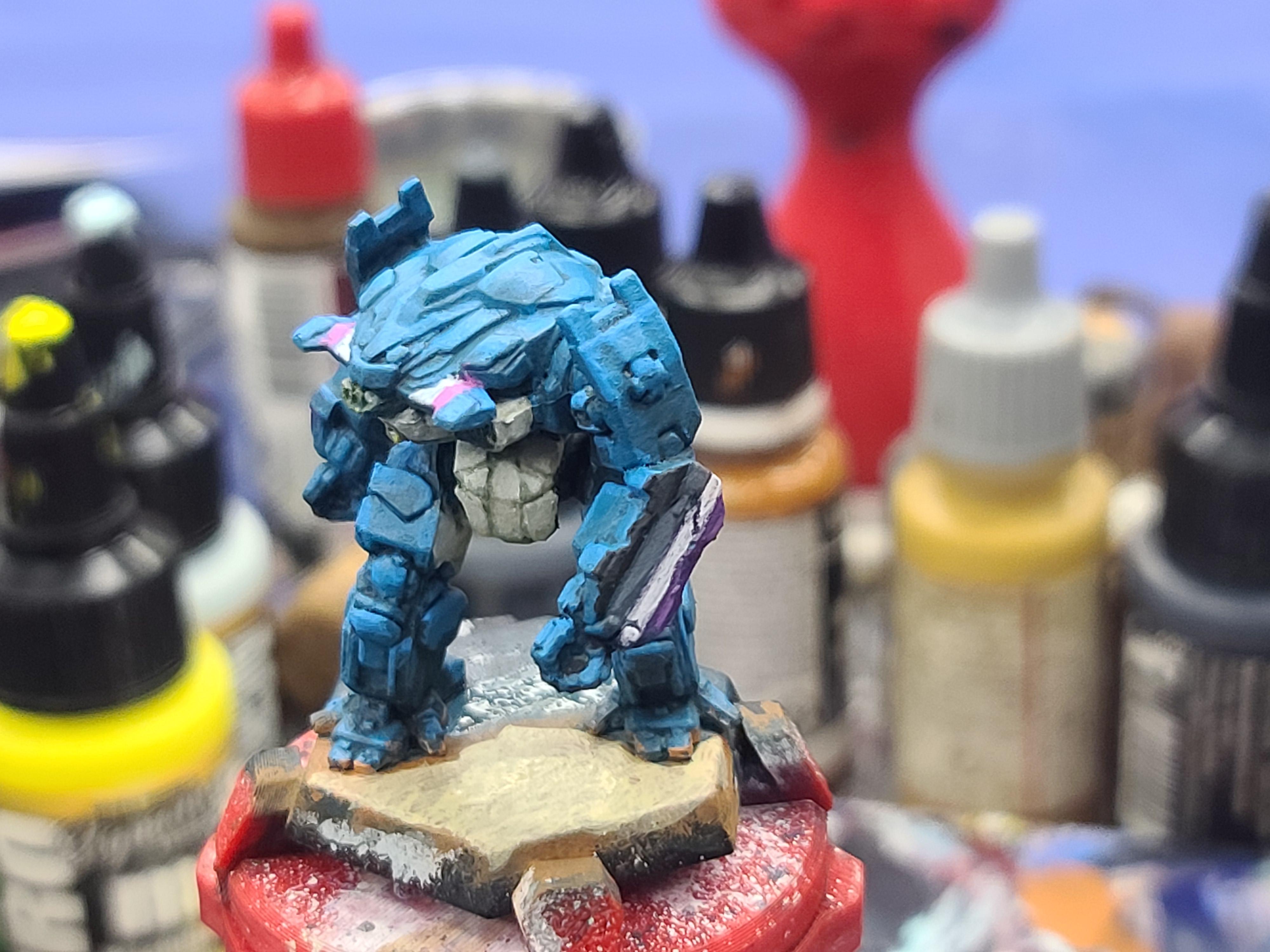 Ace Pride Flag, Battletech, Beach Base, Blah&aring;j, Blahaj, Catalyst Game Labs, Hammerhead, Mech, Pride Colors, Trans Pride Flag