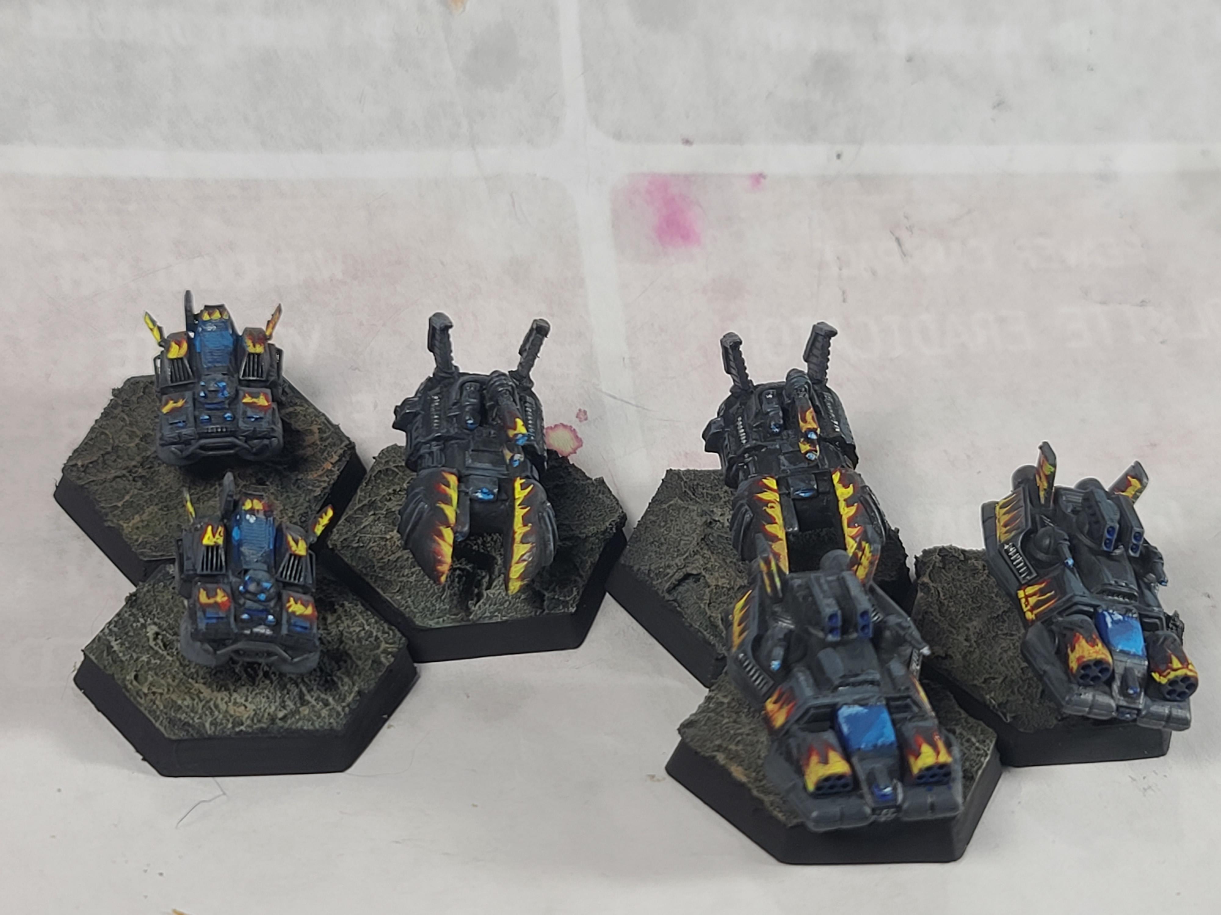 6mm, Afterdark Prints, Battletech, Flame Accents, Hells Horses, Hephaestus, Hover, Hovercraft, Iota Galaxy, Iron Wind Metals, Shamash, Sir Mortimer Bombito, Svantovit, Tank
