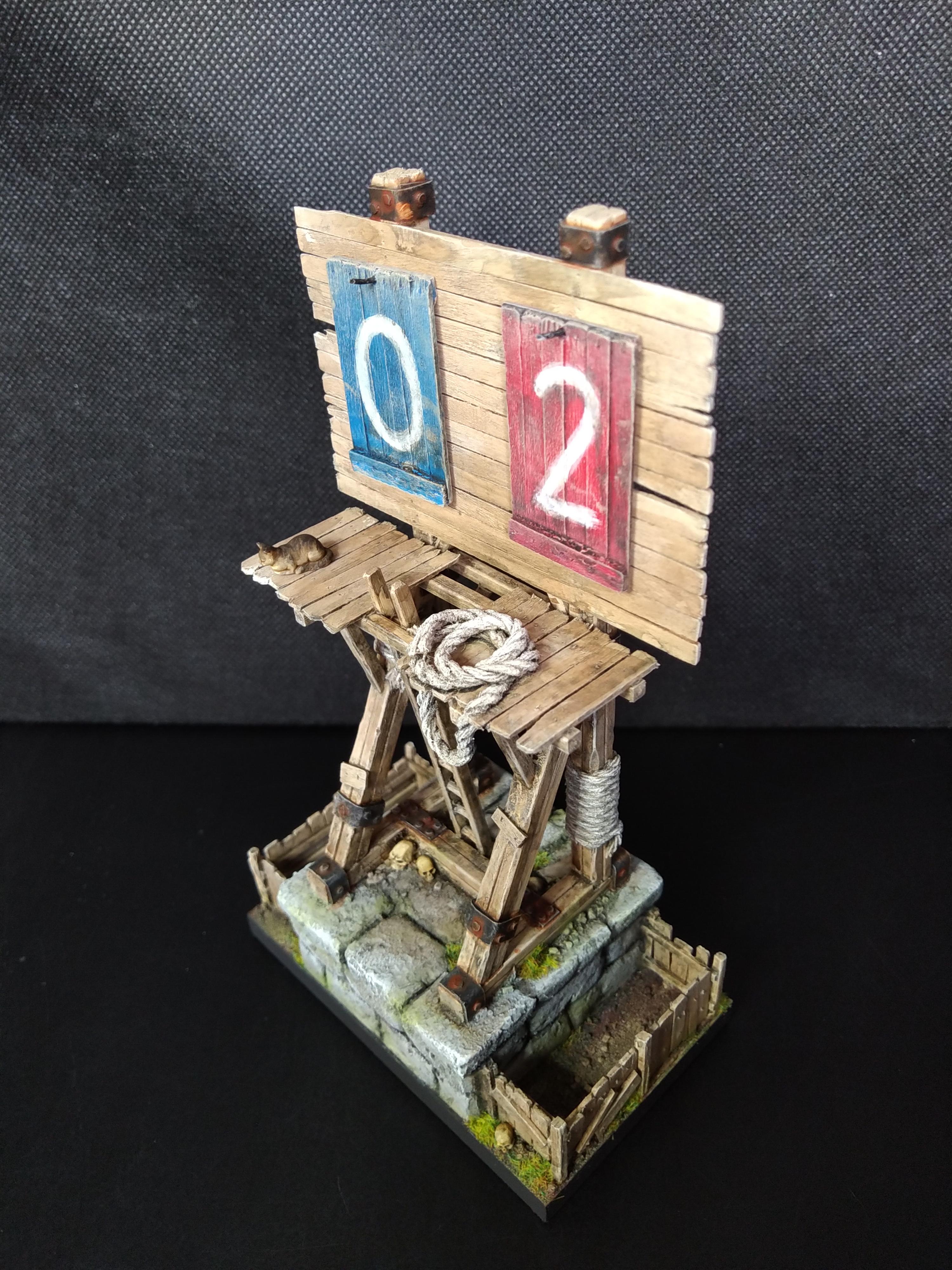 Blood Bowl, Painted, Score Board, Scratch Build, Stadium, Terrain