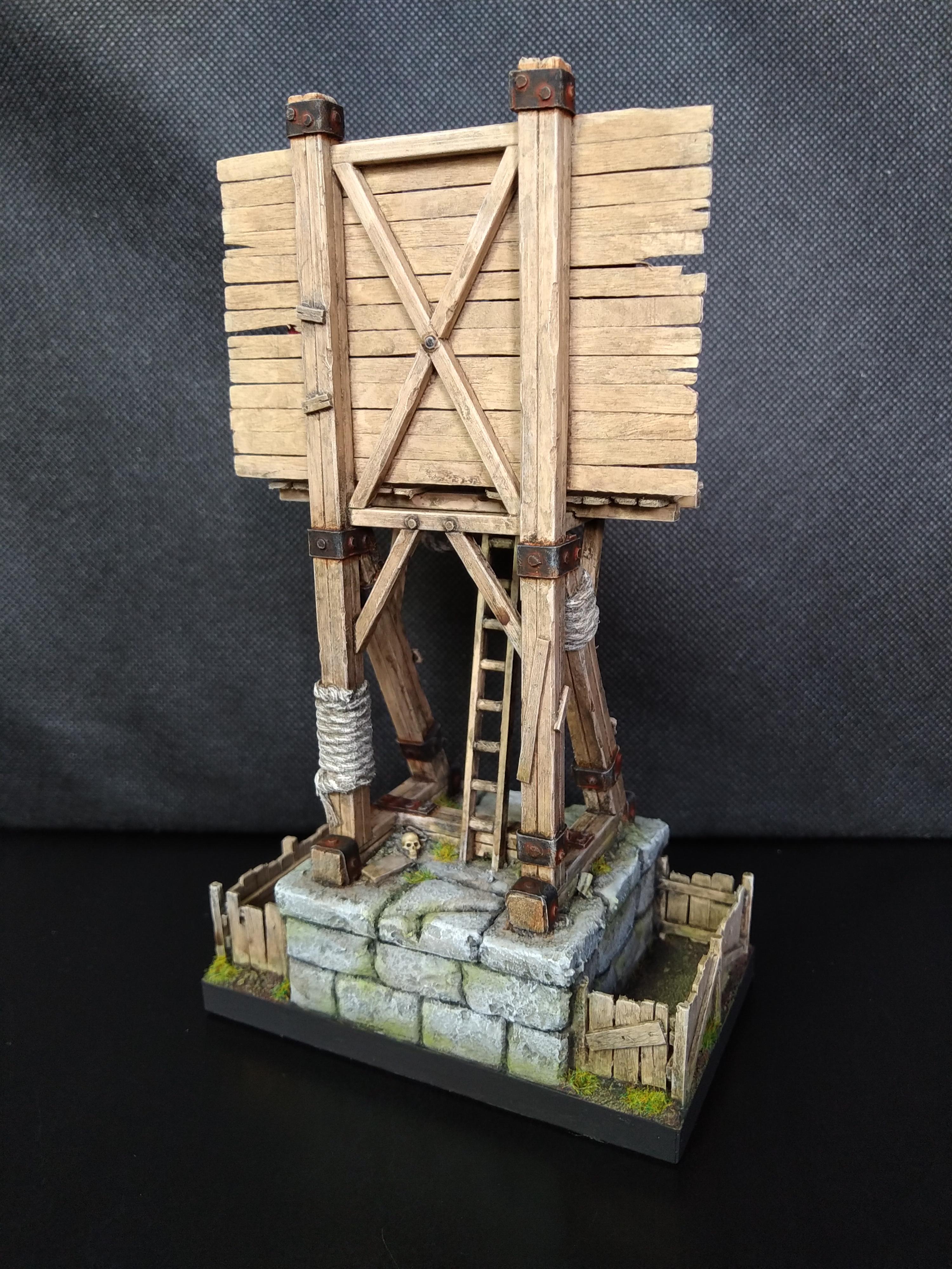 Blood Bowl, Painted, Score Board, Scratch Build, Stadium, Terrain