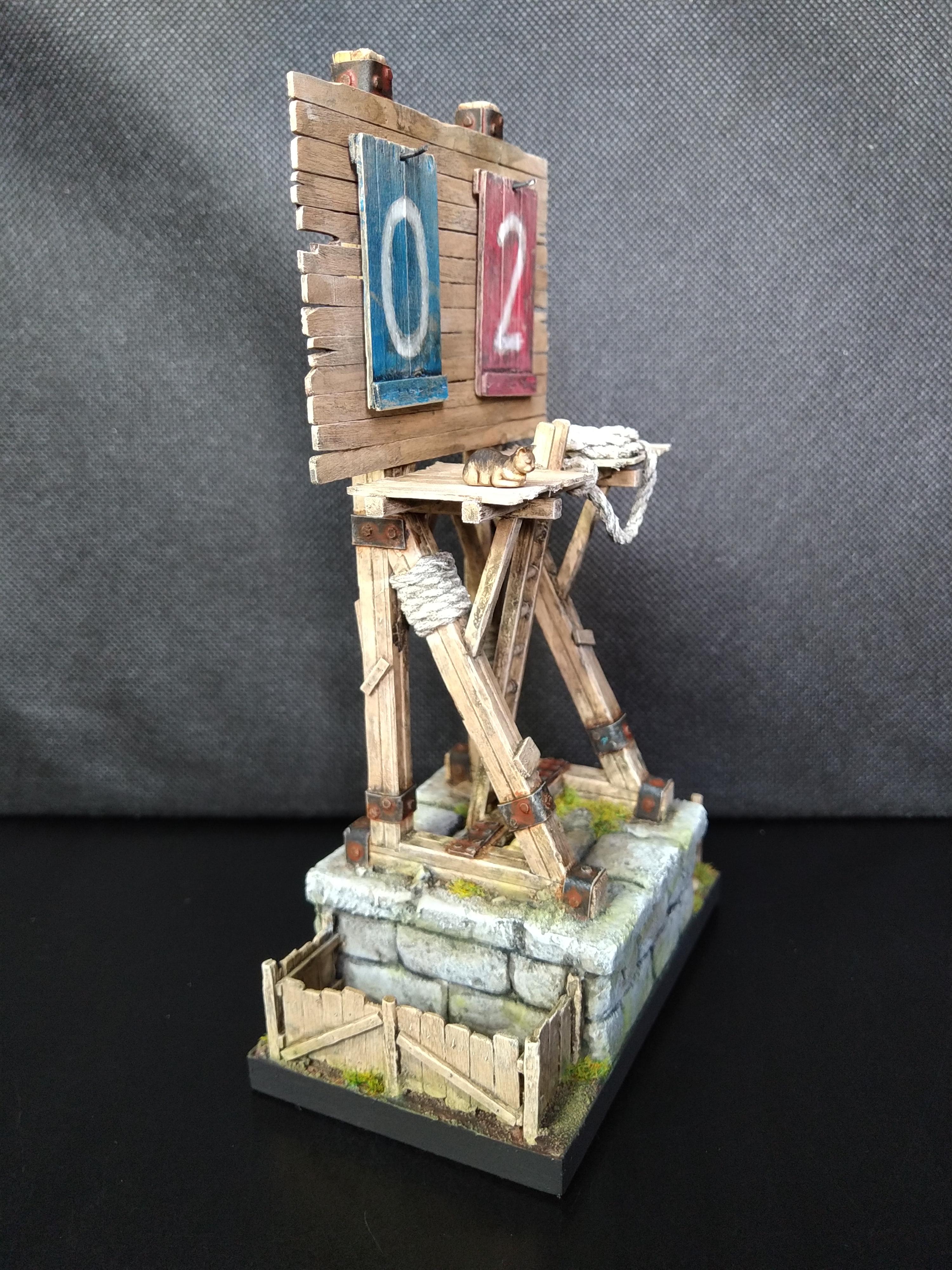 Blood Bowl, Painted, Score Board, Scratch Build, Stadium, Terrain