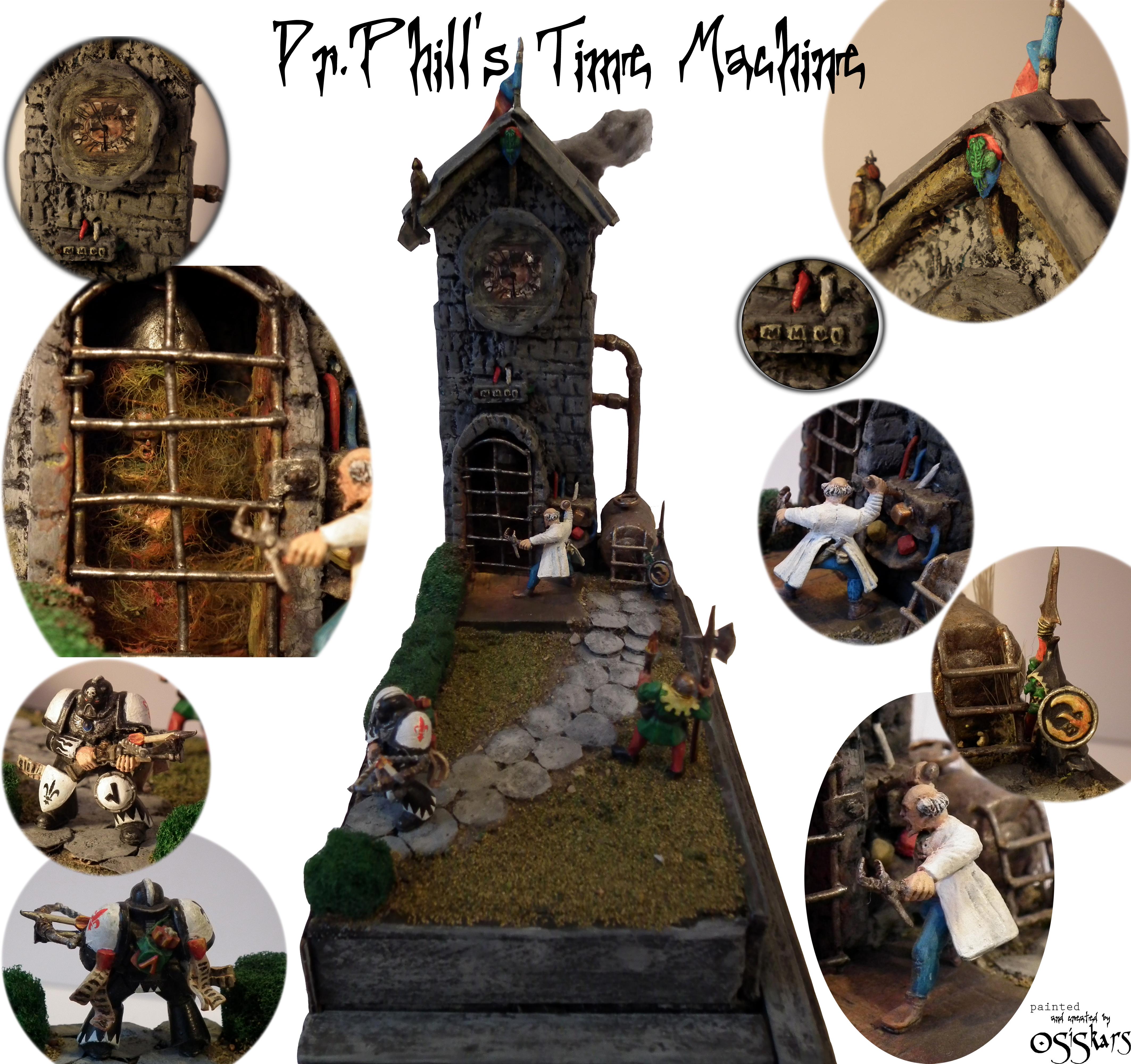 Artwork Awesome Battle Bretonnians Built Clock Conversation Conversion Doctor Dwarves Goblins Greenstuff Humor Miniatures Professor Time Machine Tower Warhammer 40 000 Warhammer Fantasy Dr Phil S Time Machine Tower Gallery