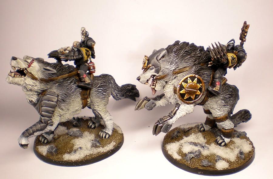 Wolf 40K Space Wolves Thunderwolf Cavalry SHOULDER PADS x 10 