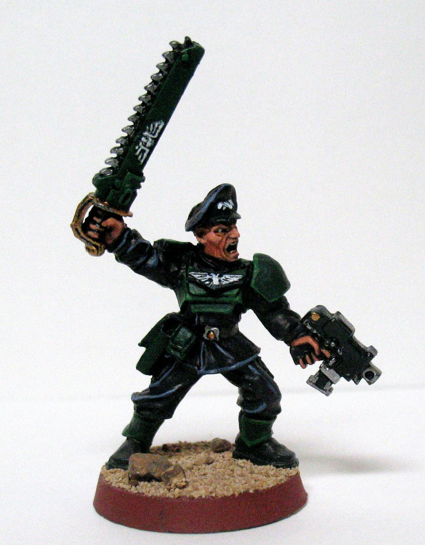 Cadians, Commissar, Imperial Guard - Commissar with PW and Bolt 