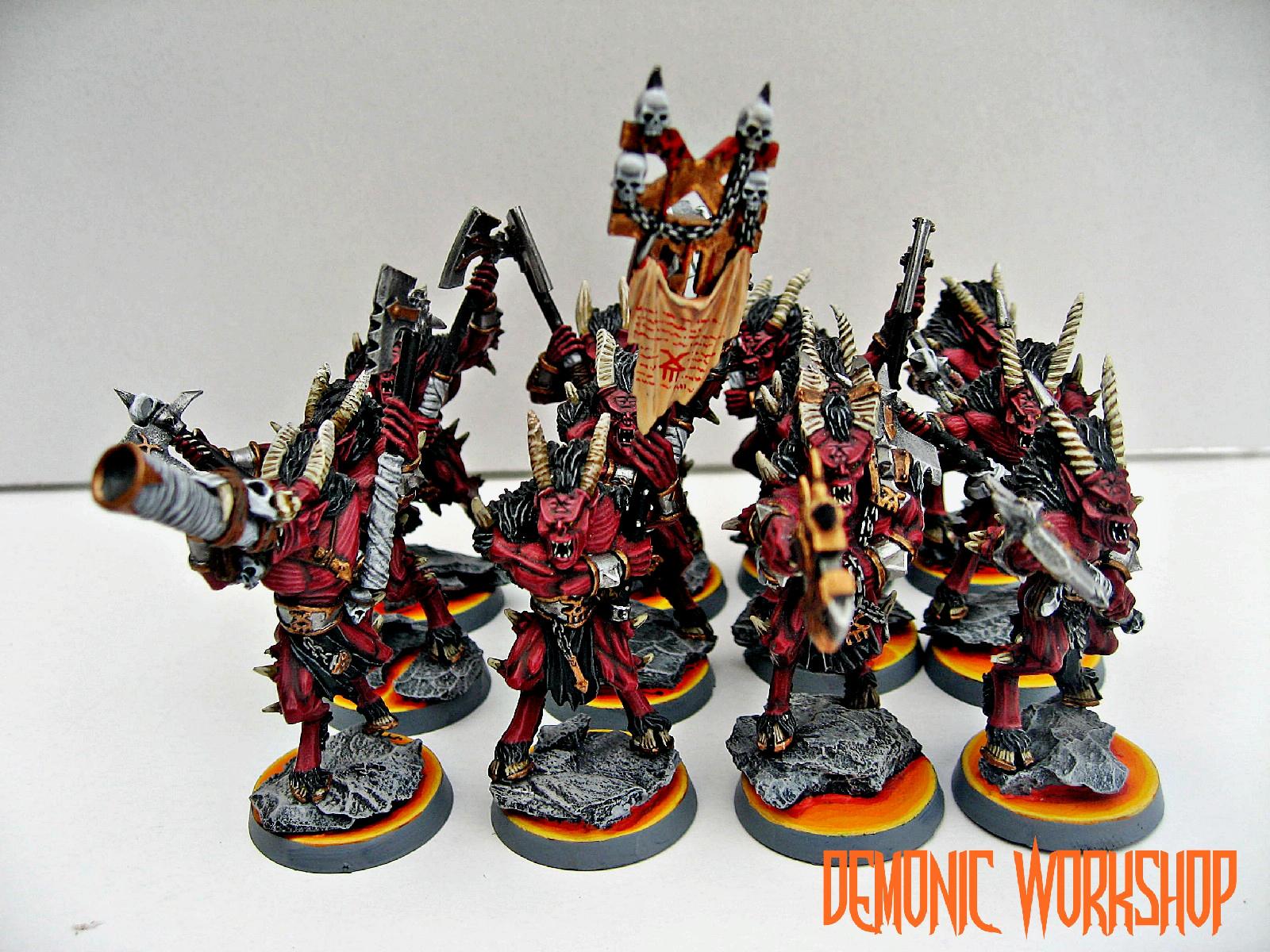 Bloodletters, Chaos, Khorne, Khorne Blood Letters Warhammer