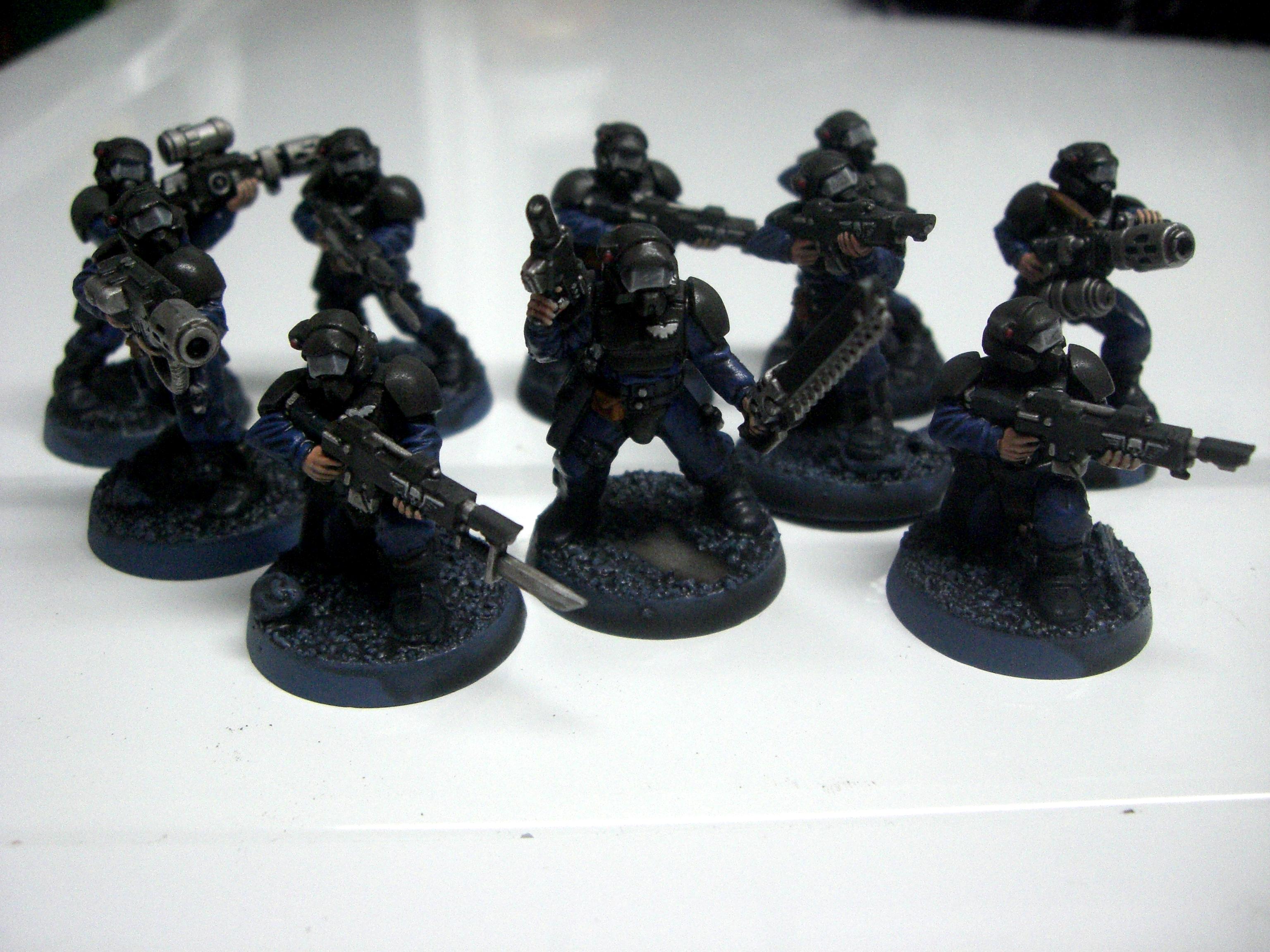 Conversion, Halo, Imperial Guard, Meltagun, Penal Legion, Quickshade, The  Army Painter, Veteran, Veteran Squad, Visor, Work In Progress - Completed  Alcatran Veteran Squad 1 - Gallery - DakkaDakka