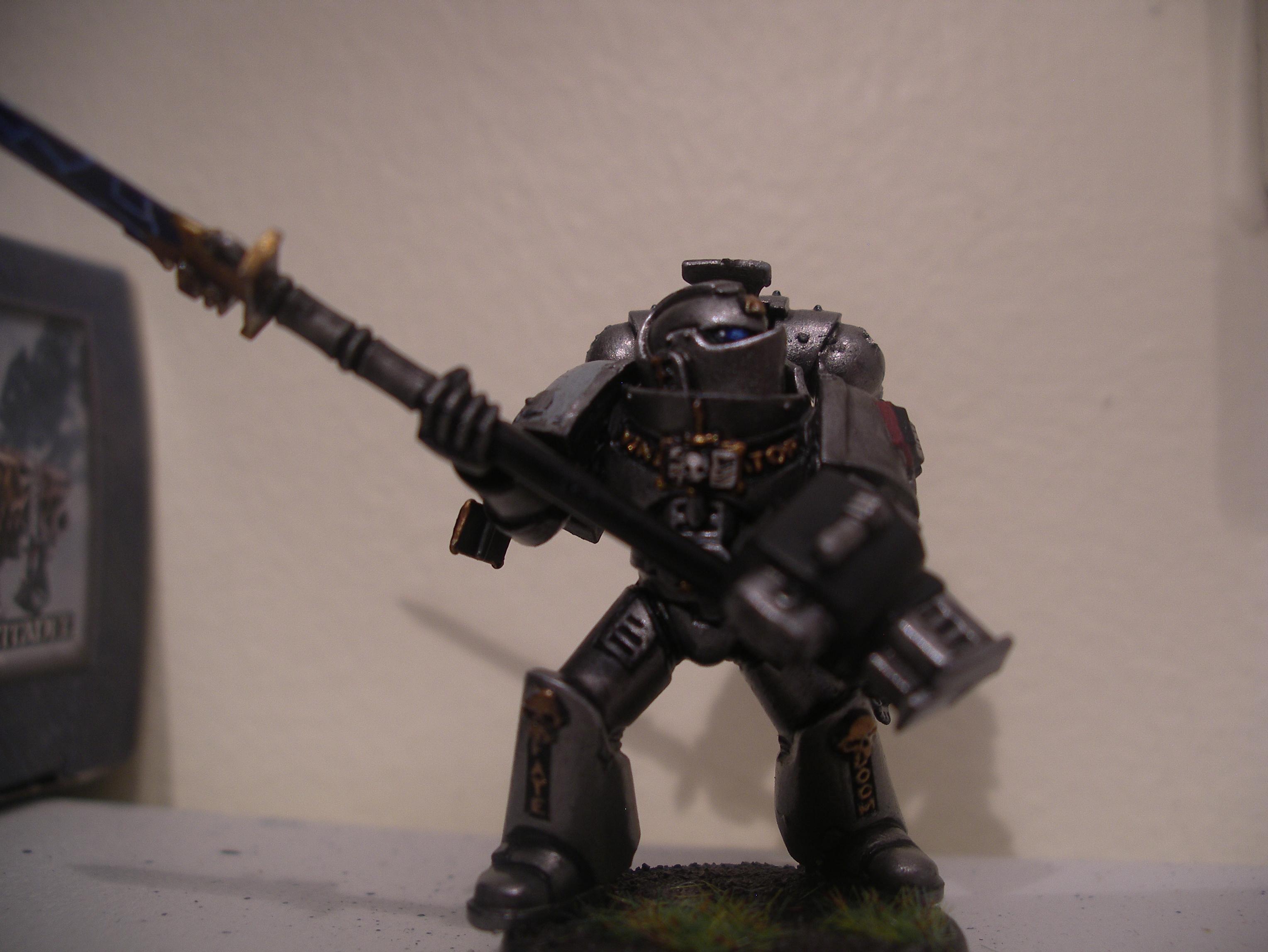 C Warhammer 40K Space Marines Grey Knights Marine Nemesis Force Halberd